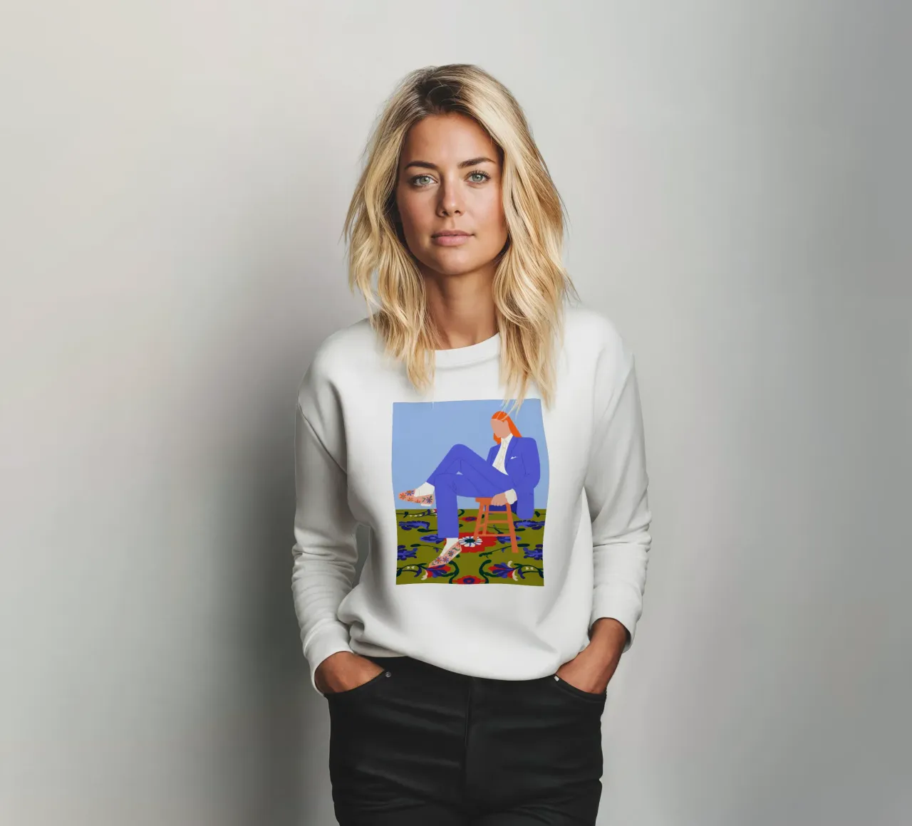 Azure Elegance Scene felpa da Prism Palette