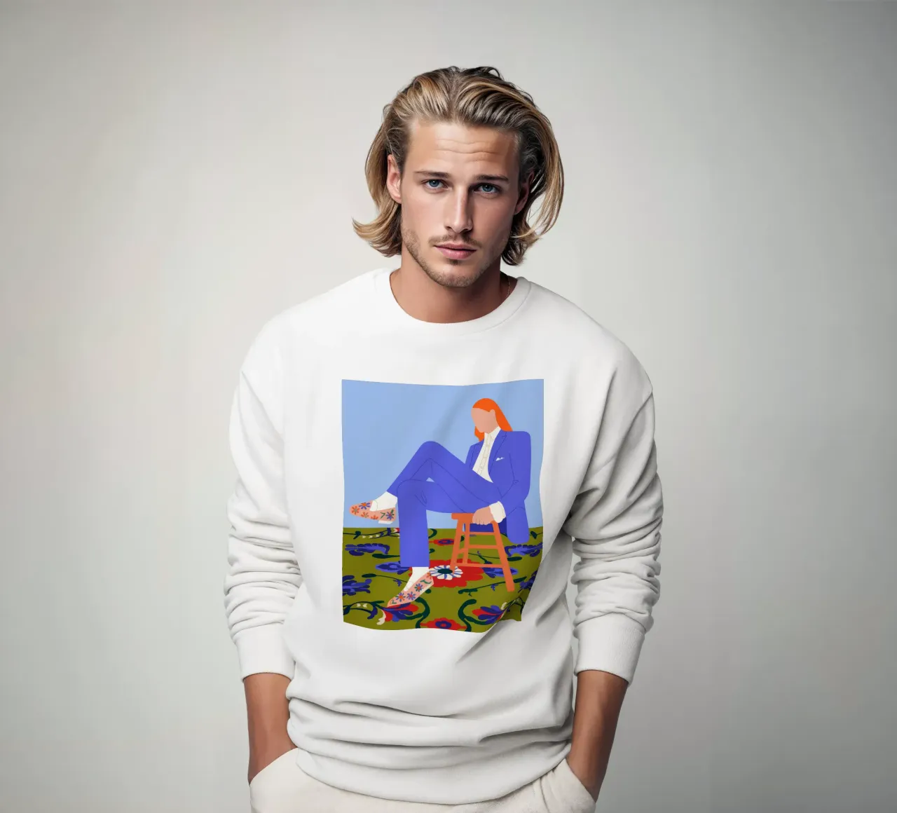 Azure Elegance Scene felpa da Prism Palette