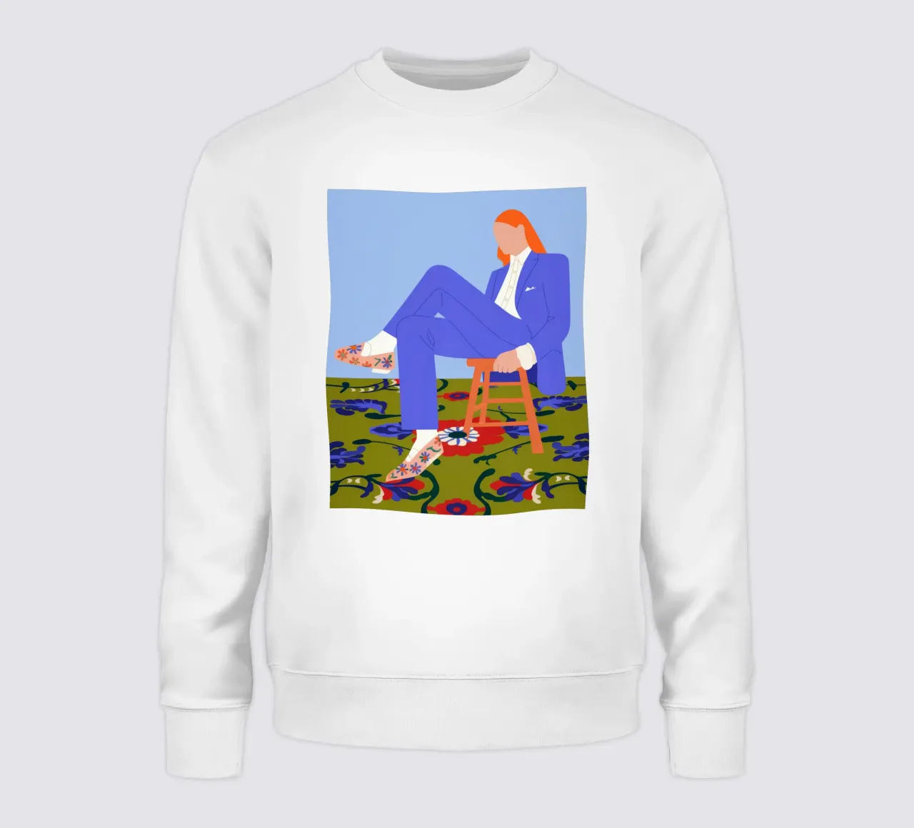 Azure Elegance Scene felpa da Prism Palette