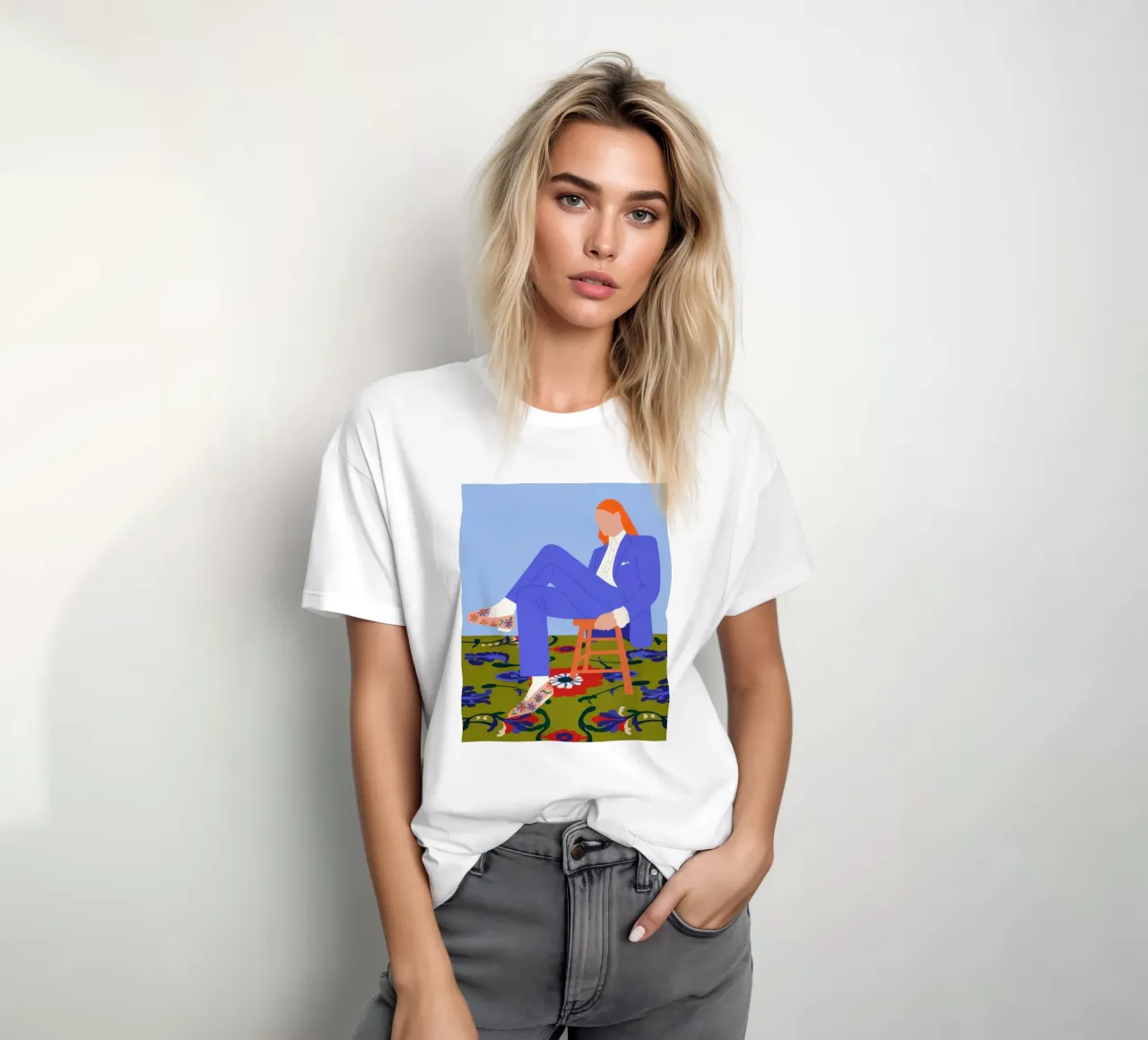 Azure Elegance Scene t-shirt da Prism Palette