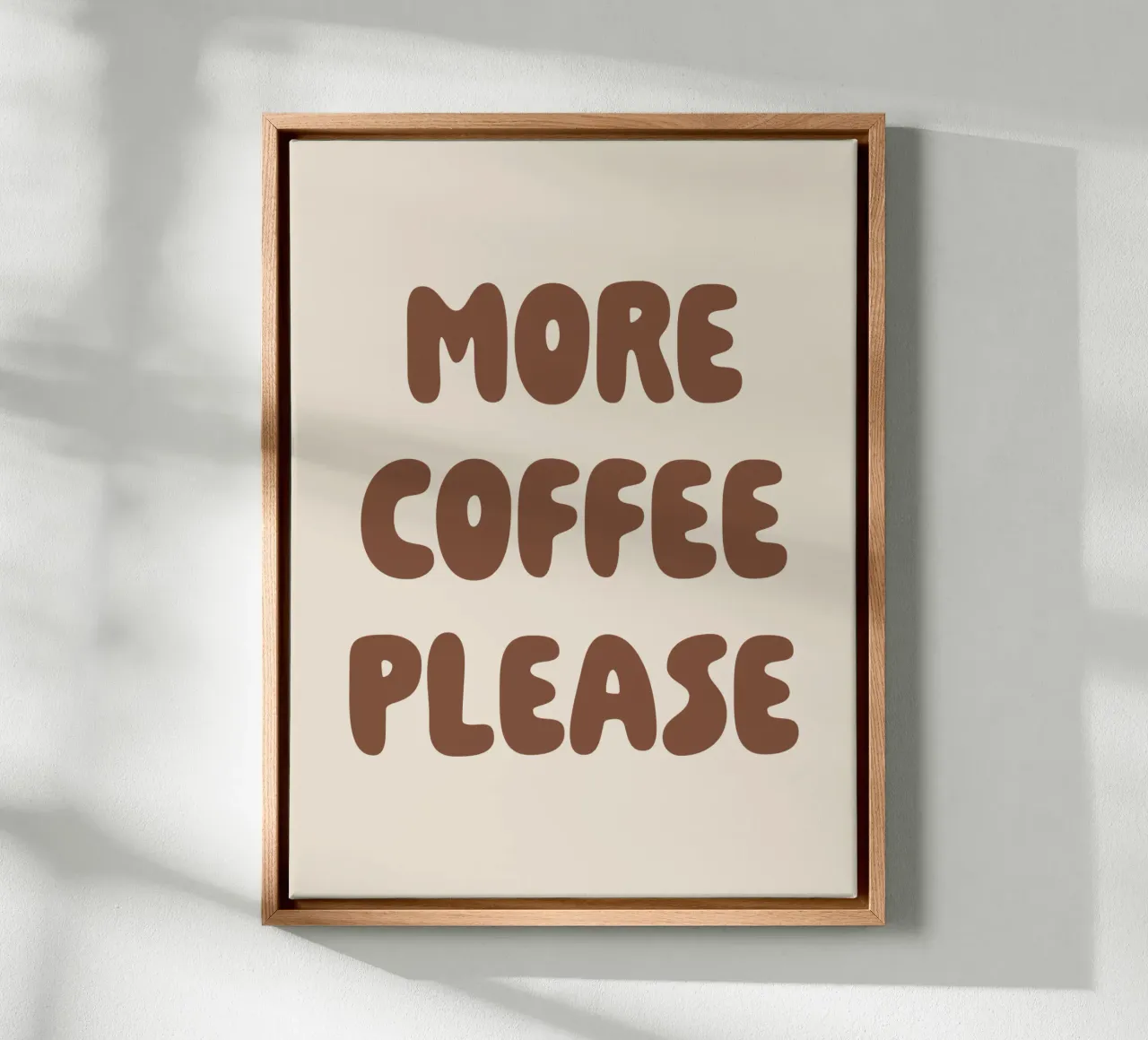 More Coffee Please canvas by we line studio - art