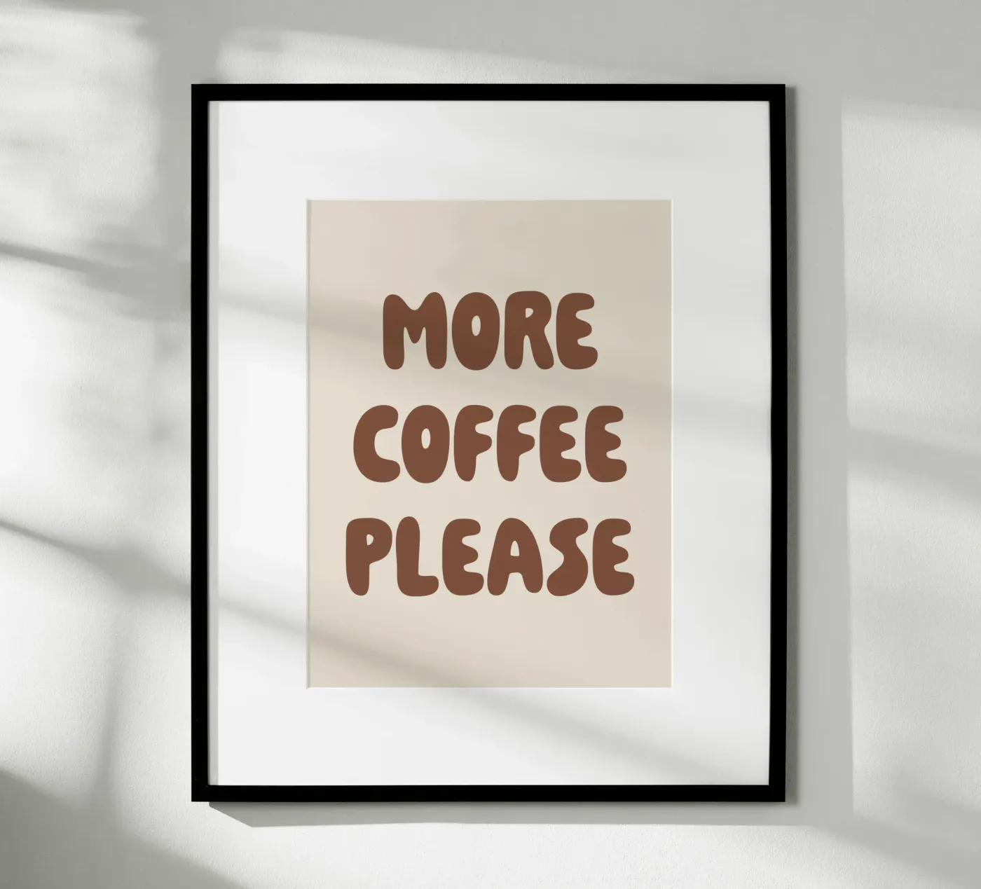 More Coffee Please poster da we line studio - art