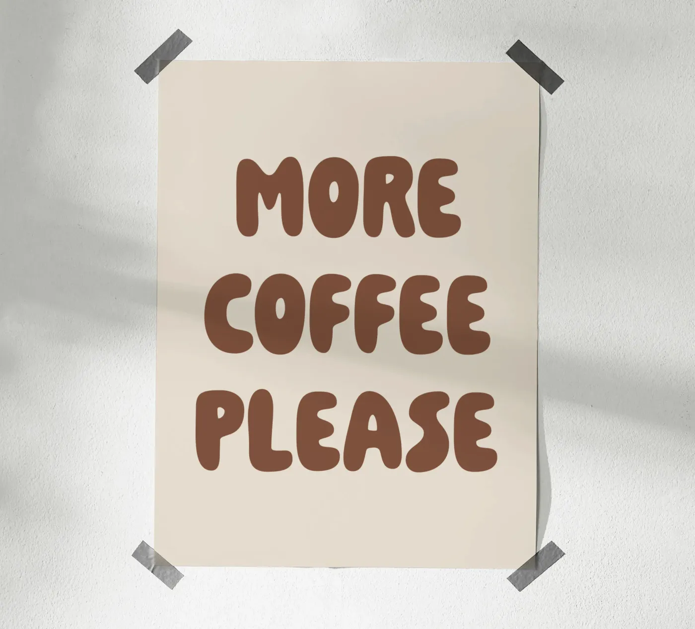 More Coffee Please poster da we line studio - art