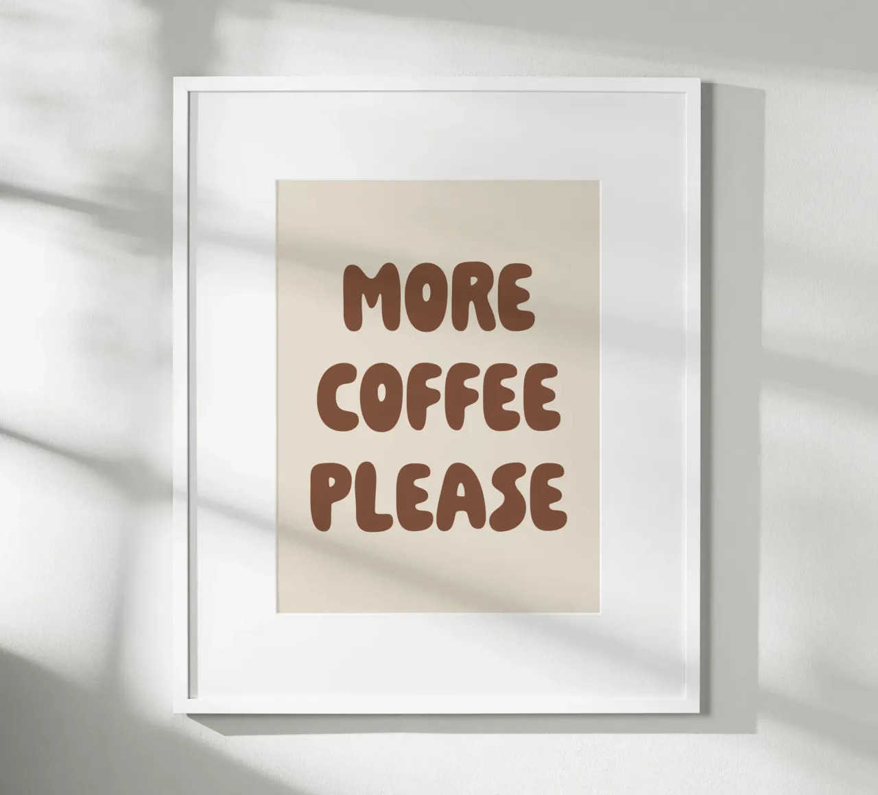More Coffee Please poster da we line studio - art