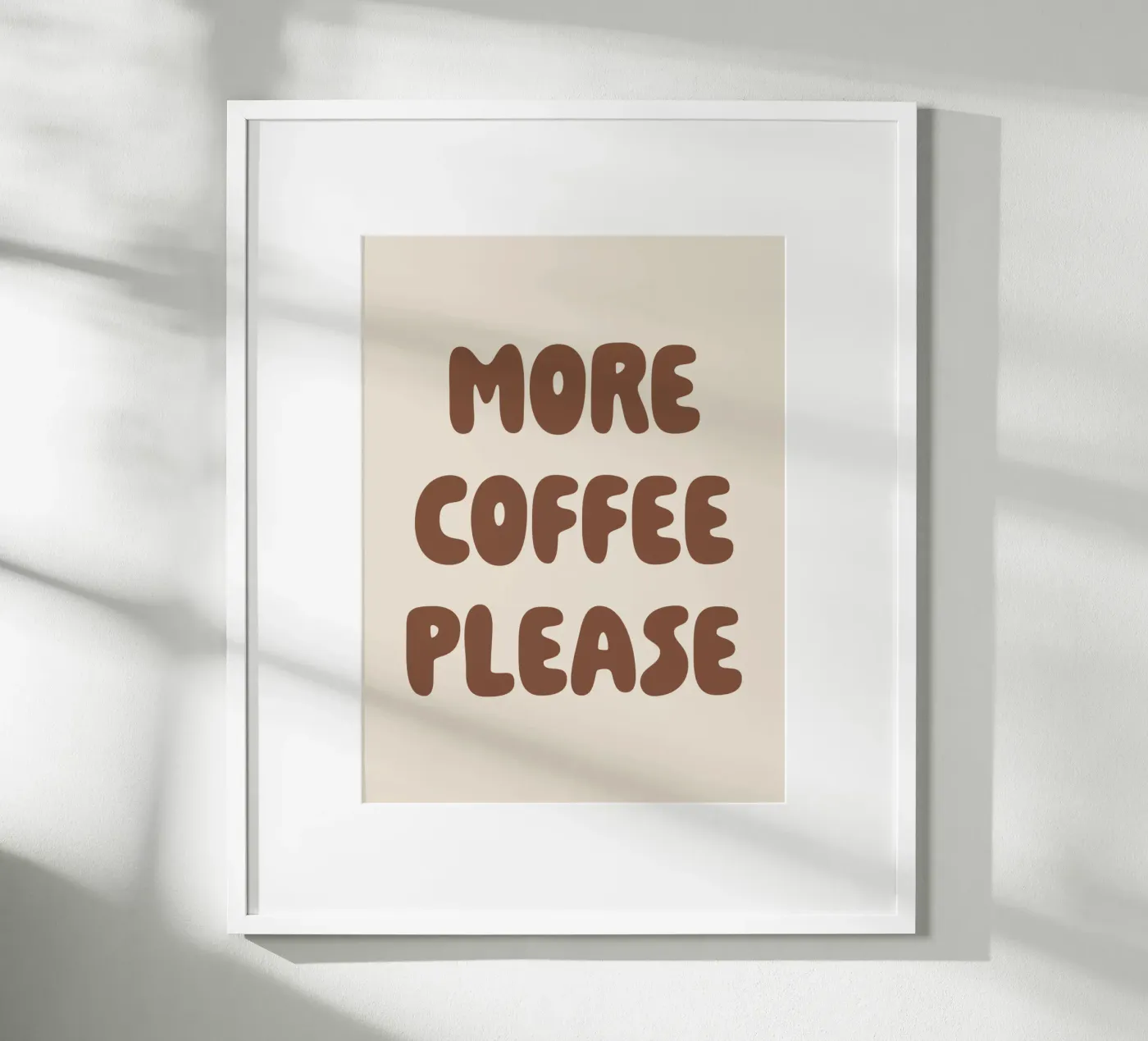 More Coffee Please poster da we line studio - art