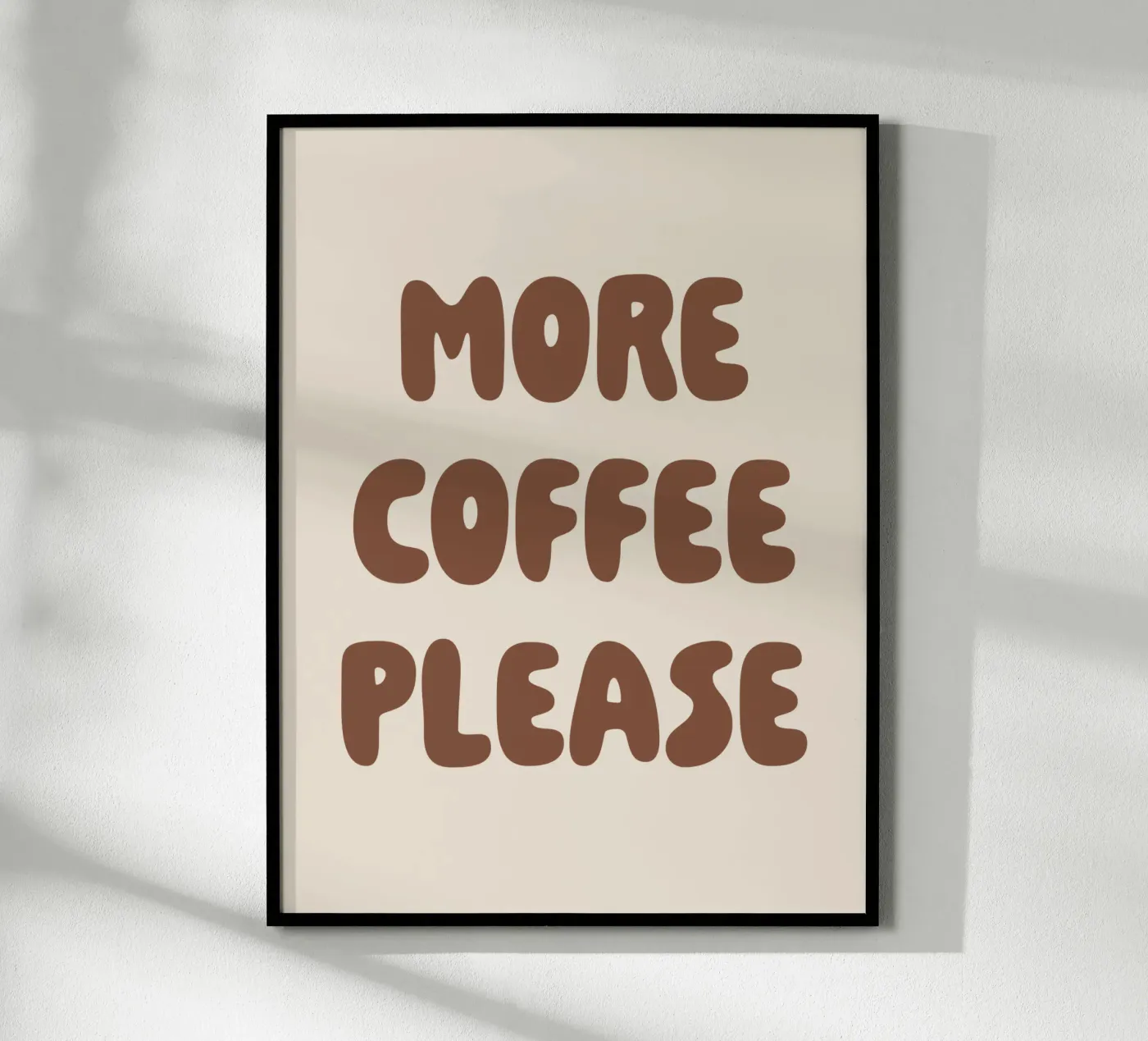 More Coffee Please poster da we line studio - art