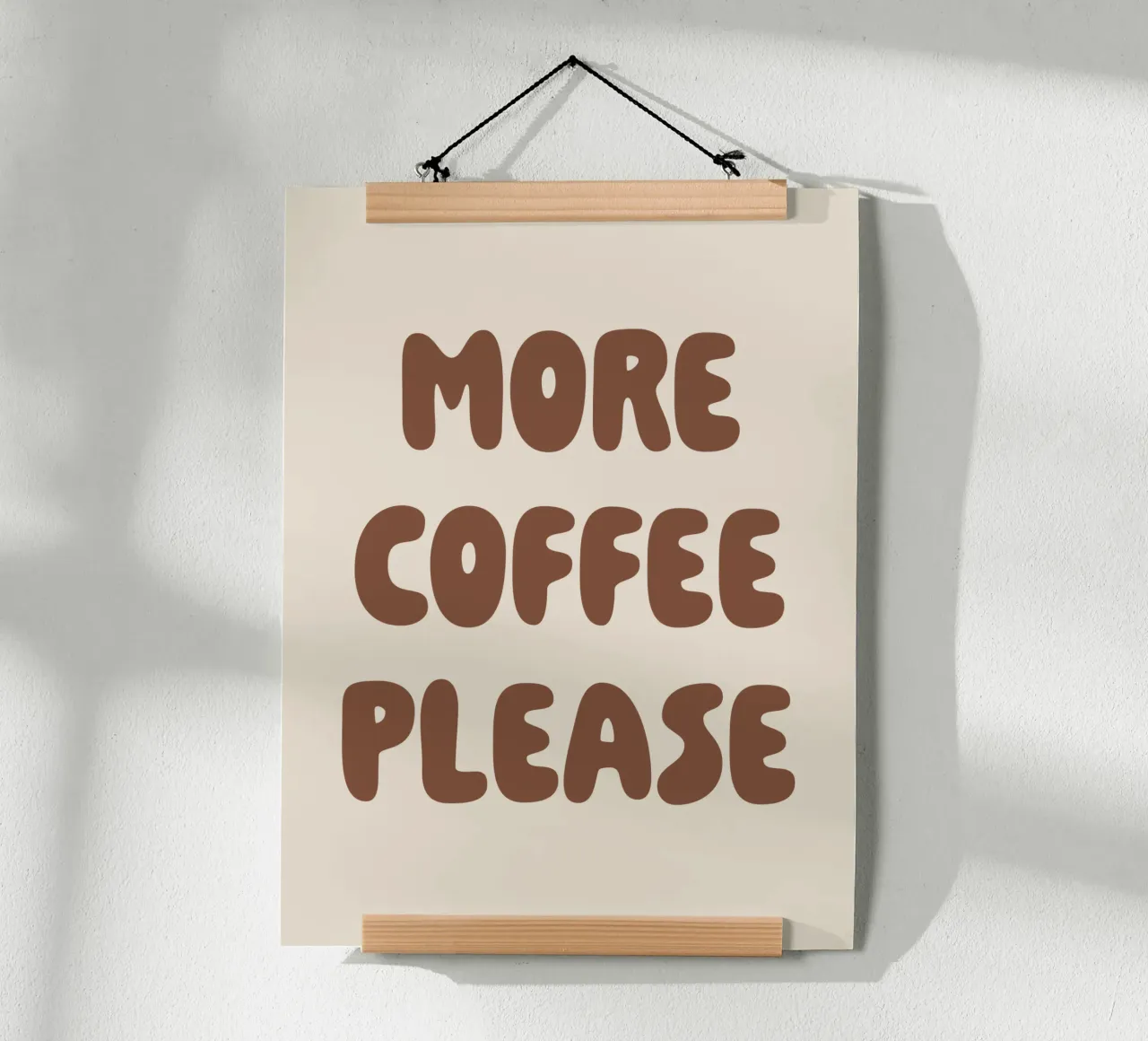 More Coffee Please poster da we line studio - art