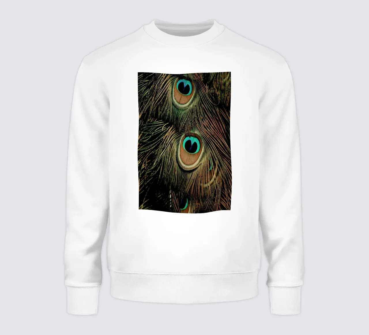 Peacock Feathers Sweatshirt von Ingrid Beddoes