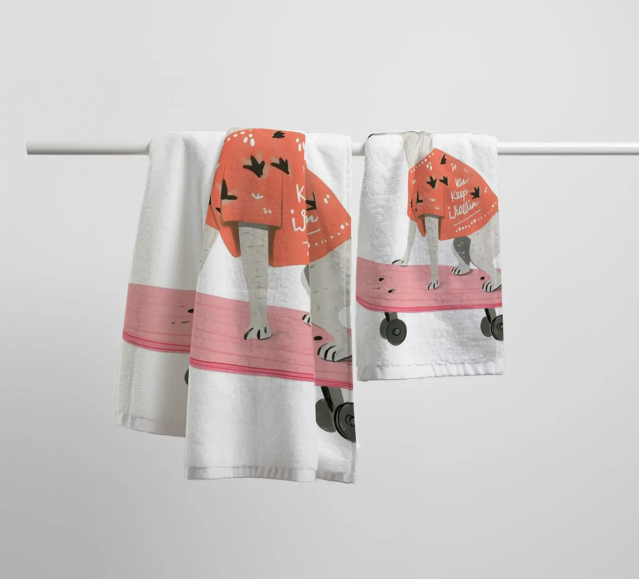 City Paw-sitive Vibes asciugamano da bagno da KidzStudio