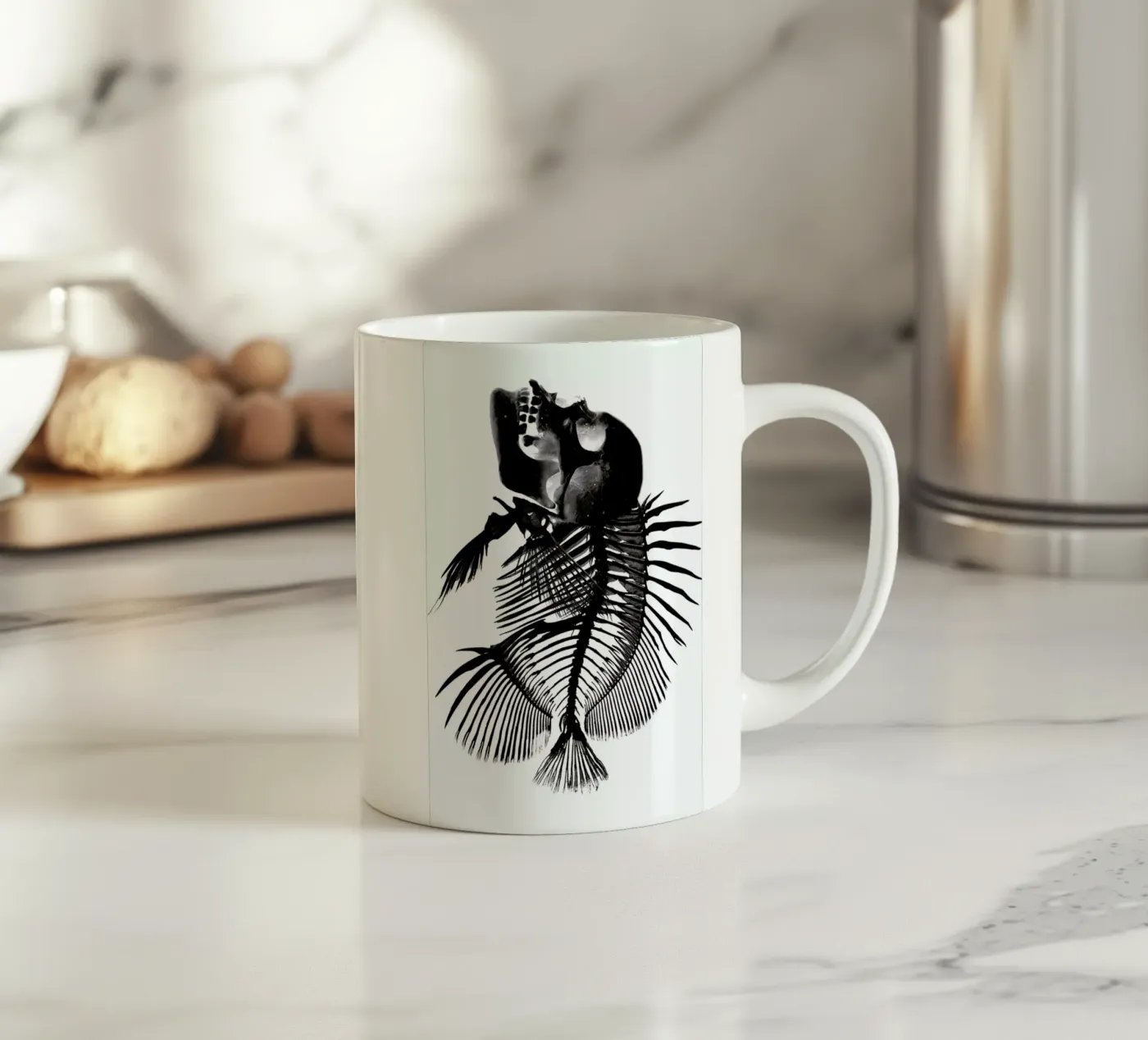 Fishskull ceramic mug by a Love Supreme