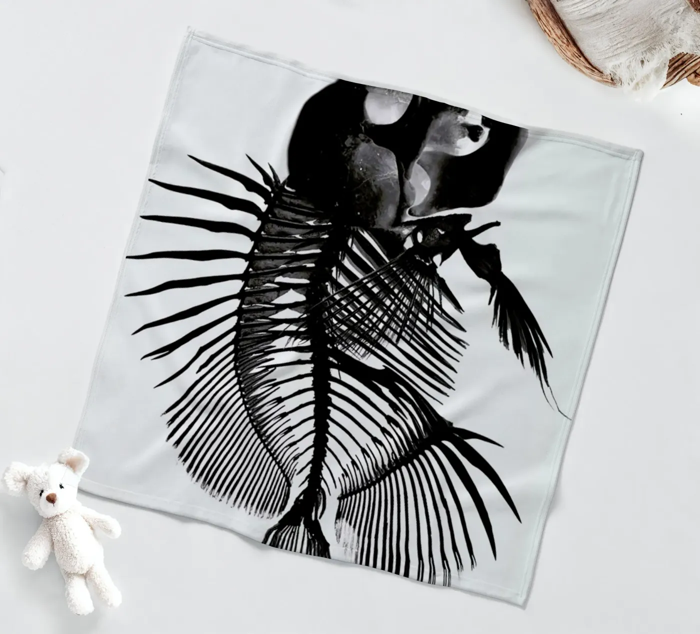 Fishskull Fleecedecke von a Love Supreme