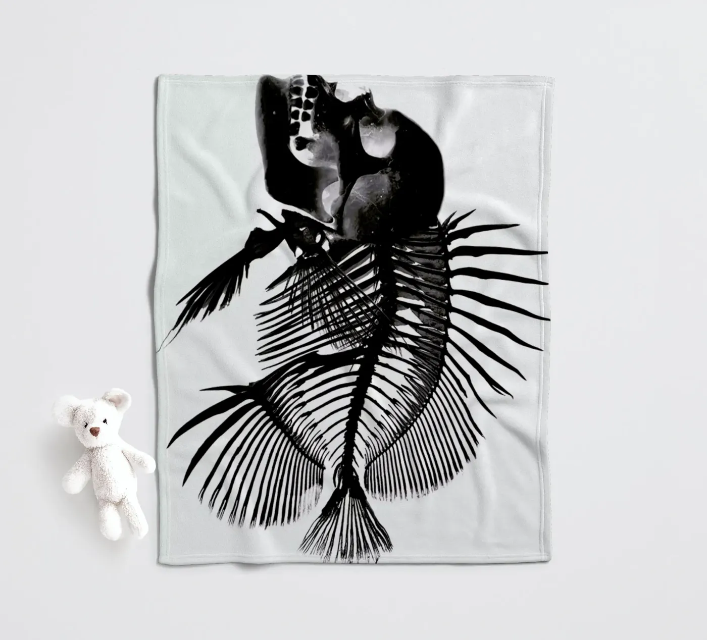 Fishskull Fleecedecke von a Love Supreme
