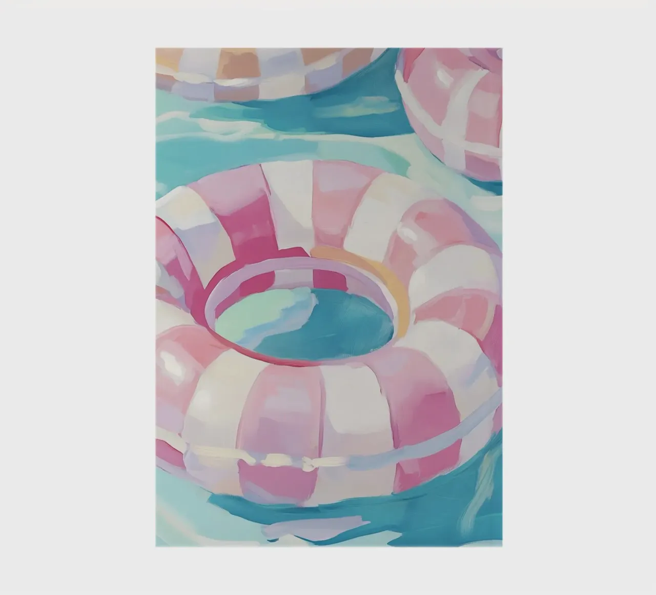 Pink floating tyre fun notebook by Carinaprint