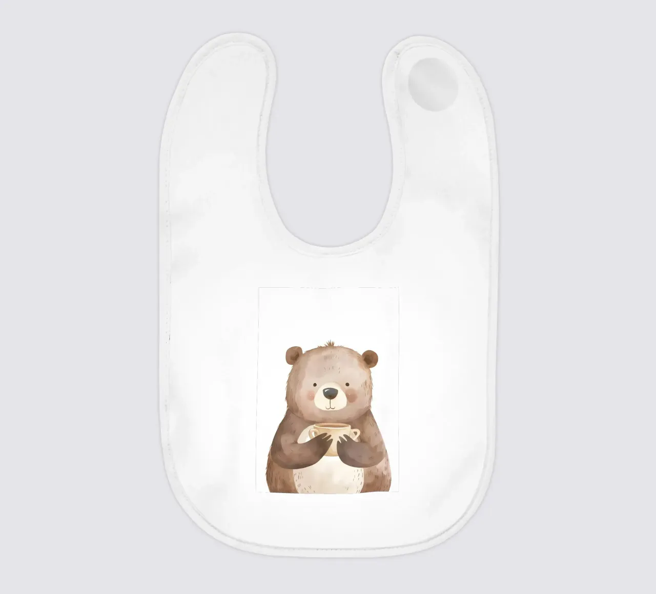 Saluti mattutini dall'orso coccolone bavaglino da KidzStudio