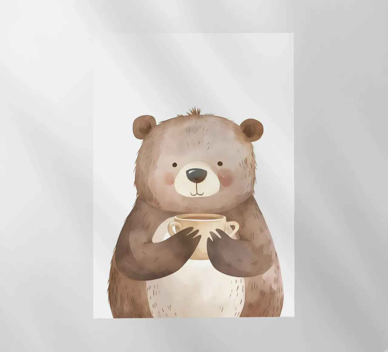 Saluti mattutini dall'orso coccolone pellicola backlit da KidzStudio