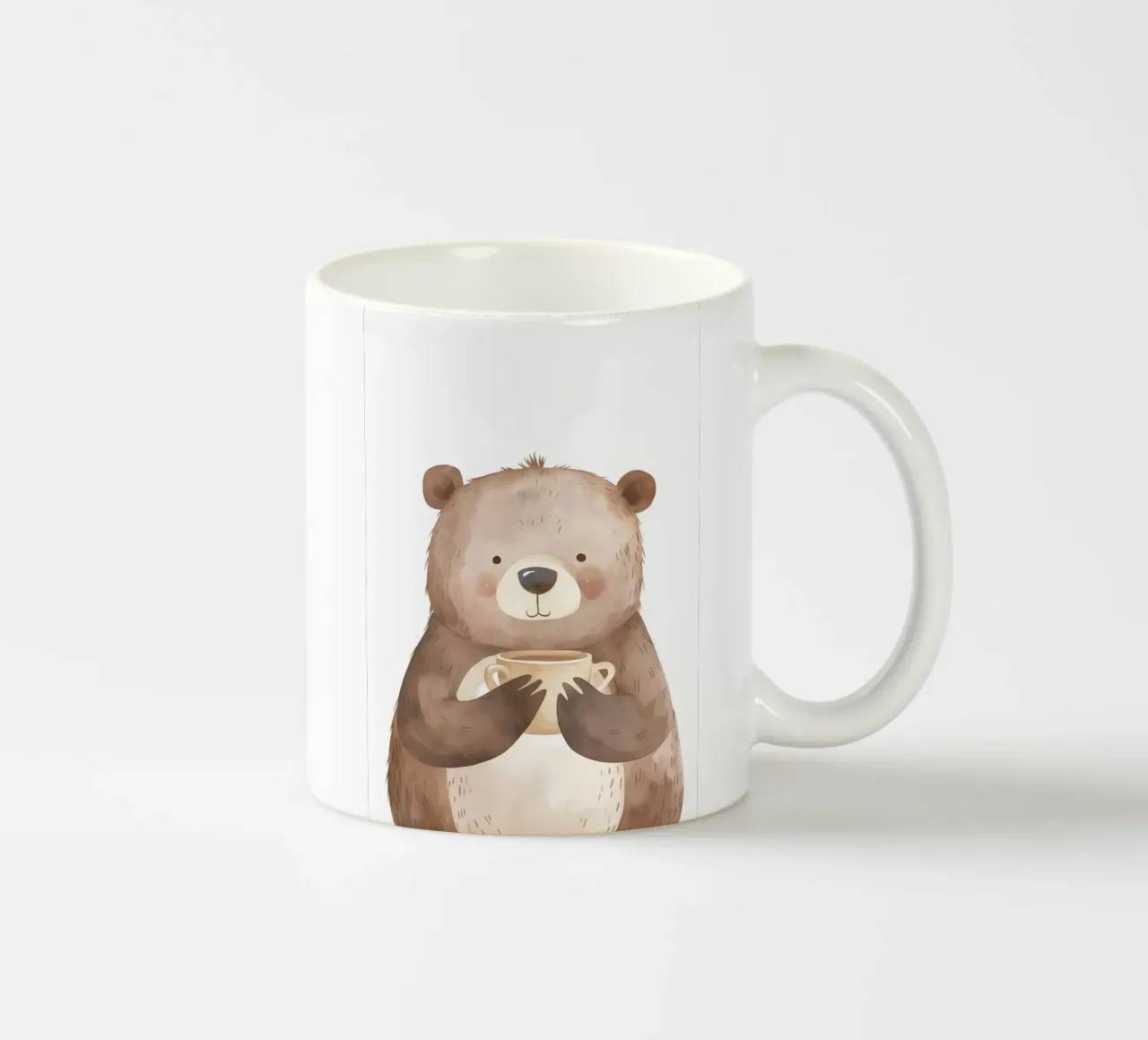 Saluti mattutini dall'orso coccolone tazza in ceramica da KidzStudio