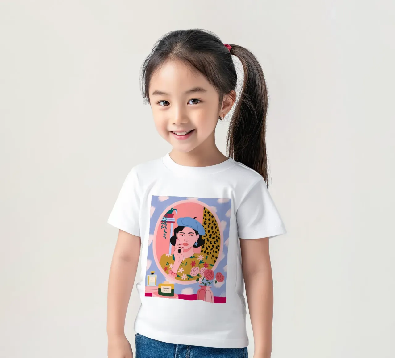 Capriccio del trucco riflesso t-shirt bambini da Prism Palette