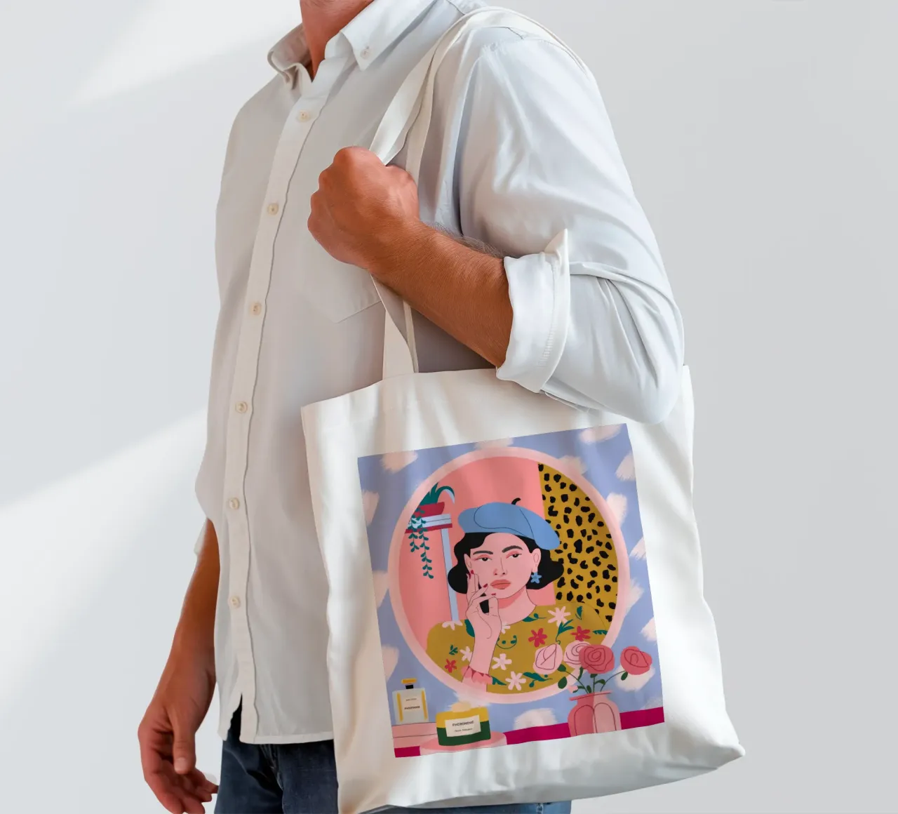 Capriccio del trucco riflesso borsa in juta da Prism Palette