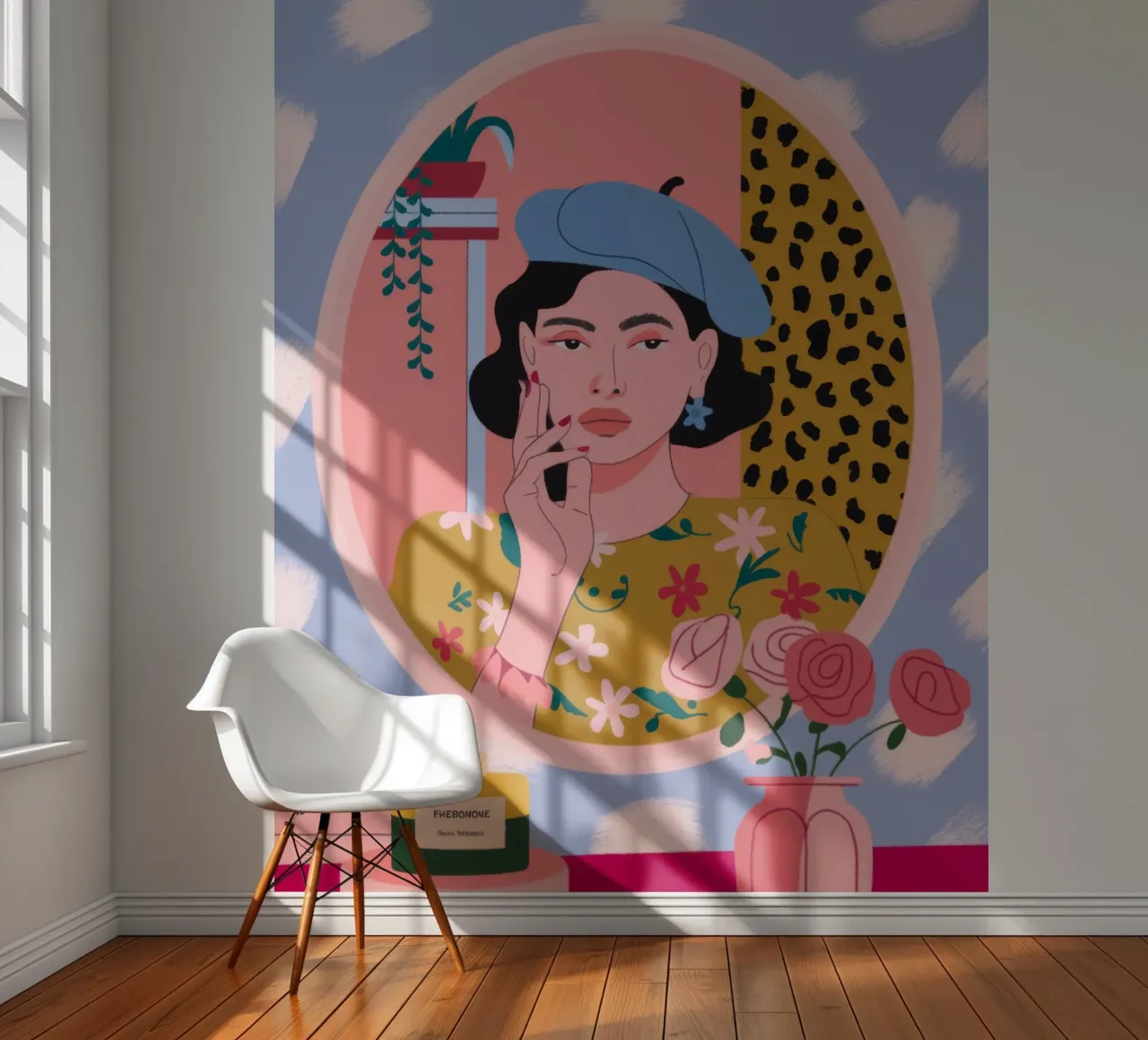 Gereflecteerde make-up eigenaardigheden fotobehang van Prism Palette