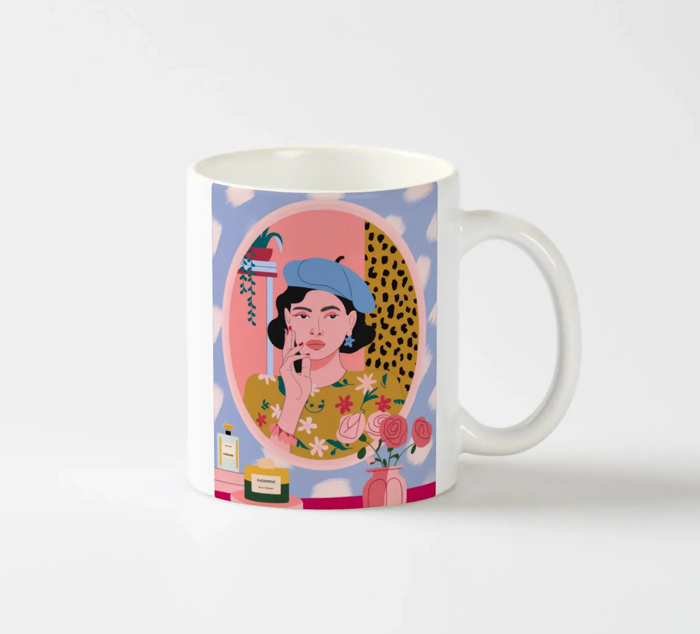 Reflected Makeup Whimsy ceramic mug by Prism Palette