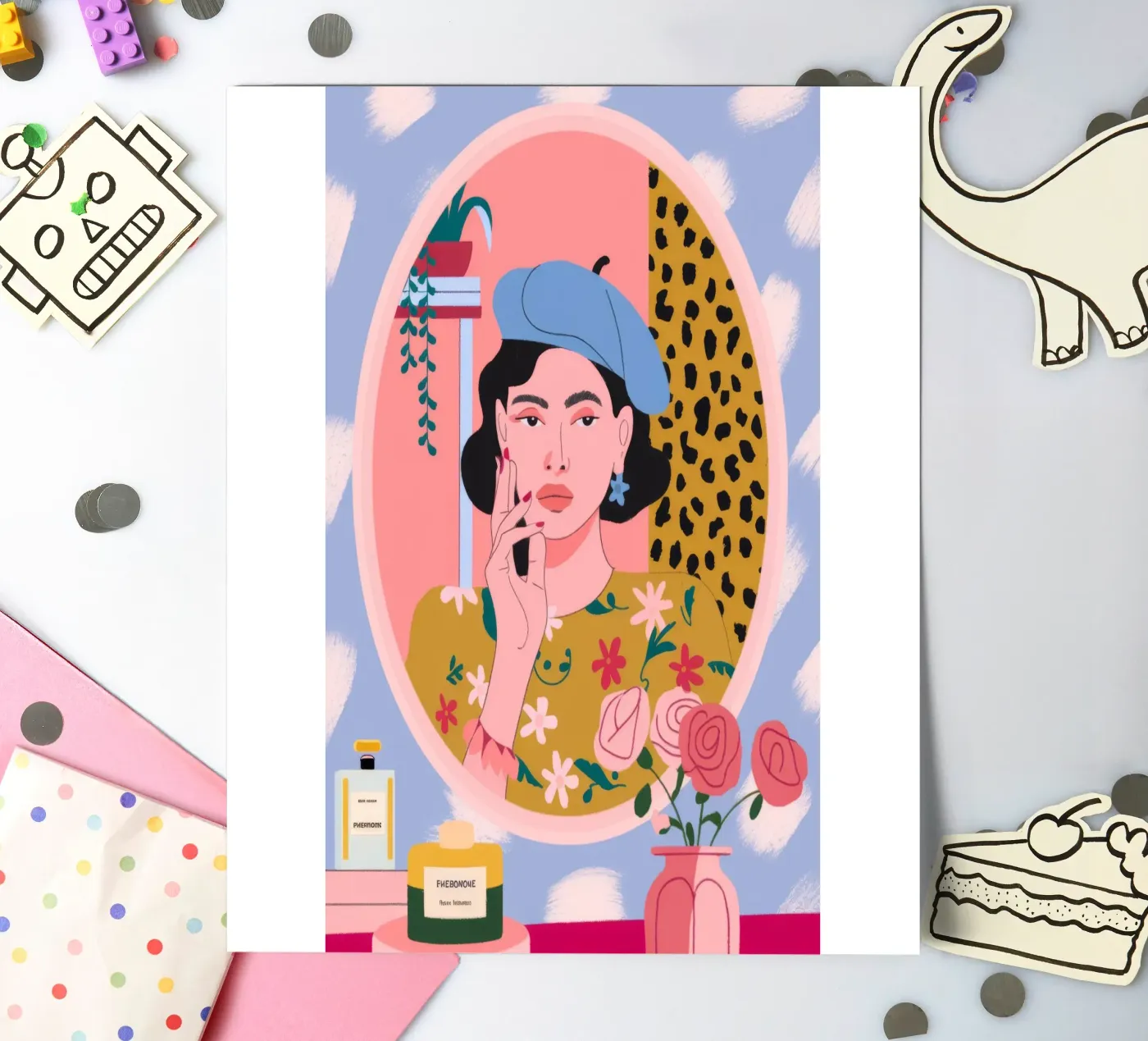 Reflected Makeup Whimsy sticker sheet by Prism Palette