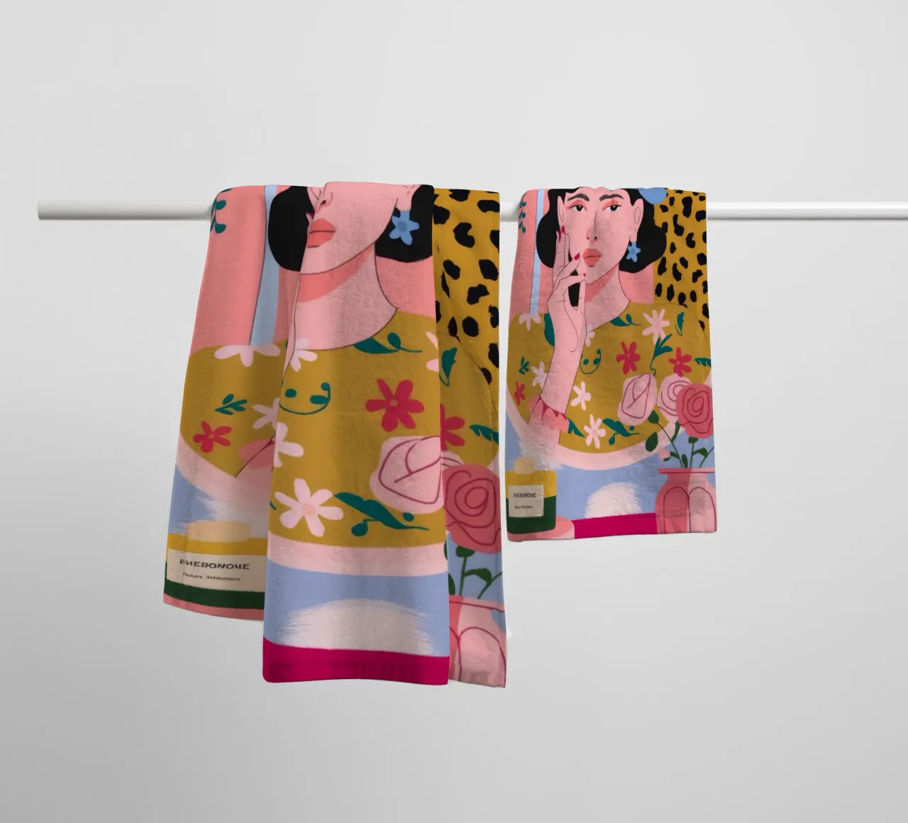 Capriccio del trucco riflesso asciugamano da bagno da Prism Palette