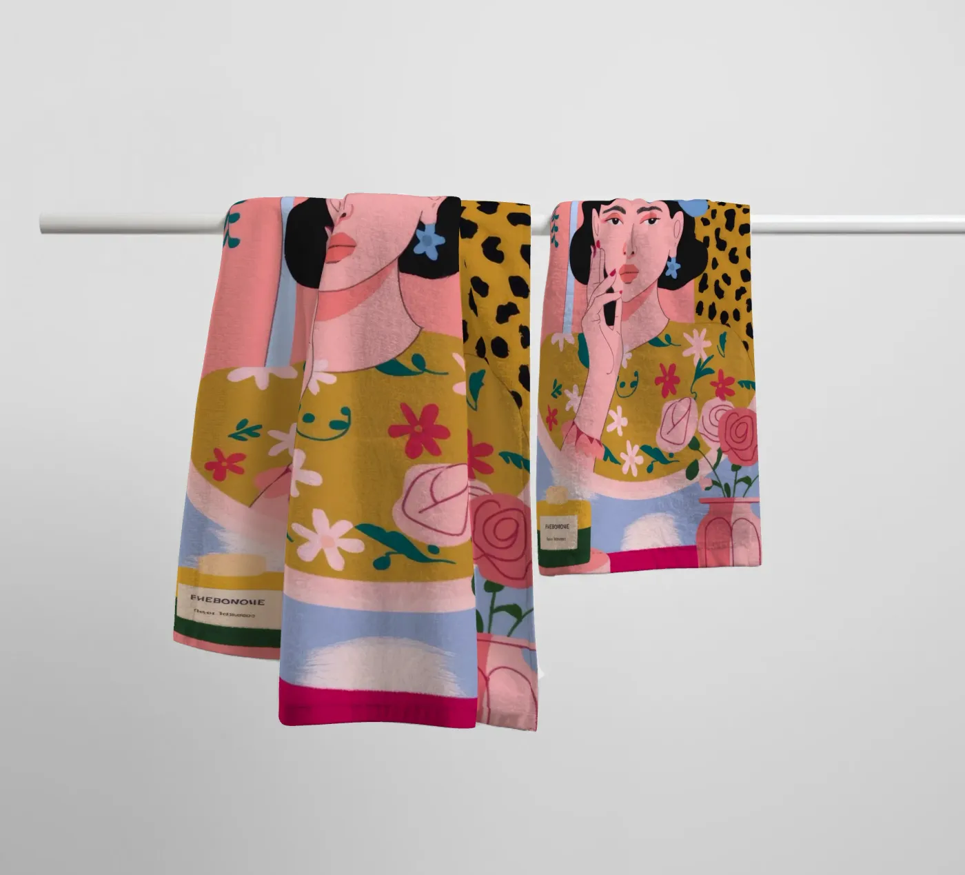 Maquillage réfléchi fantaisie serviette de bain de Prism Palette