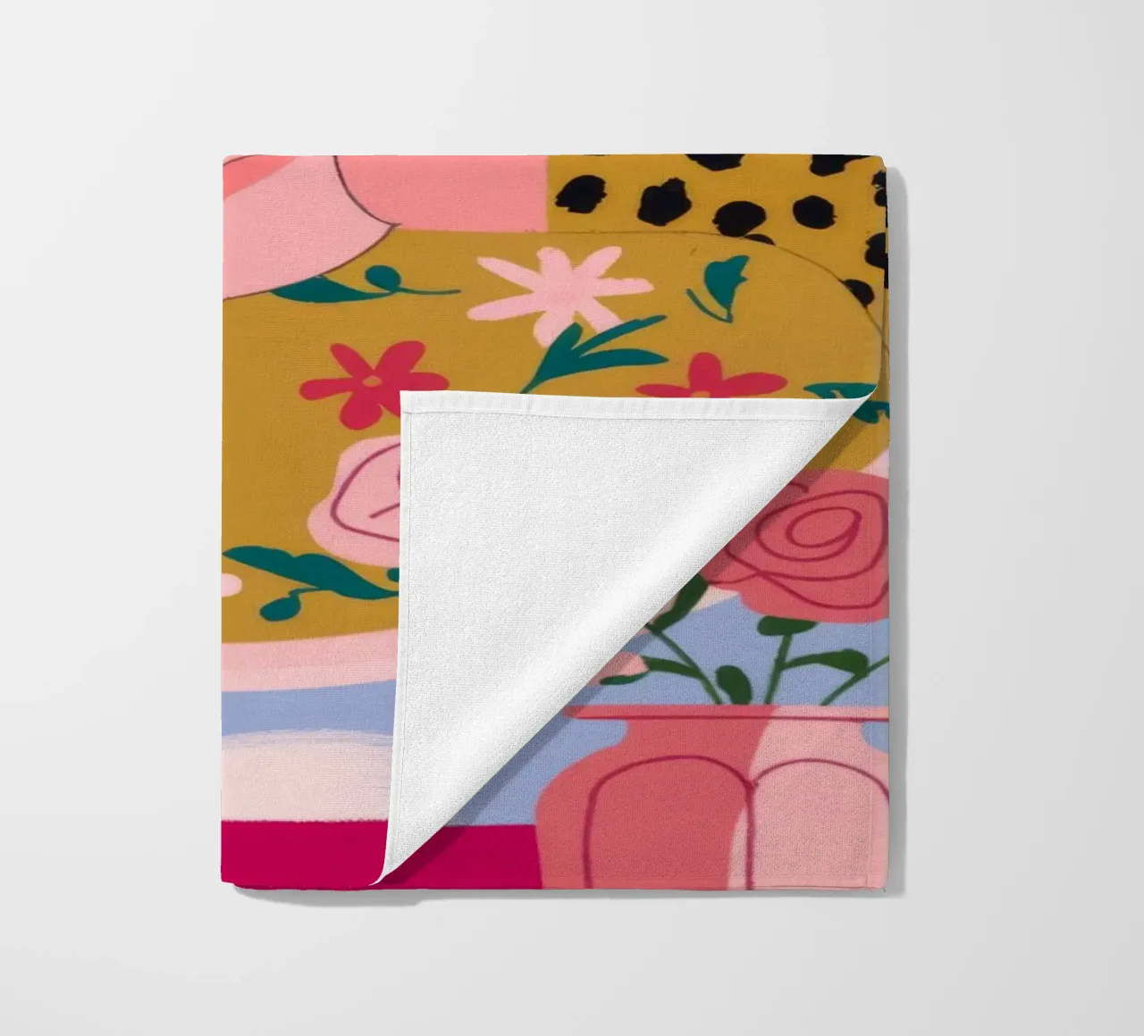 Reflected Makeup Whimsy beach towel by Prism Palette