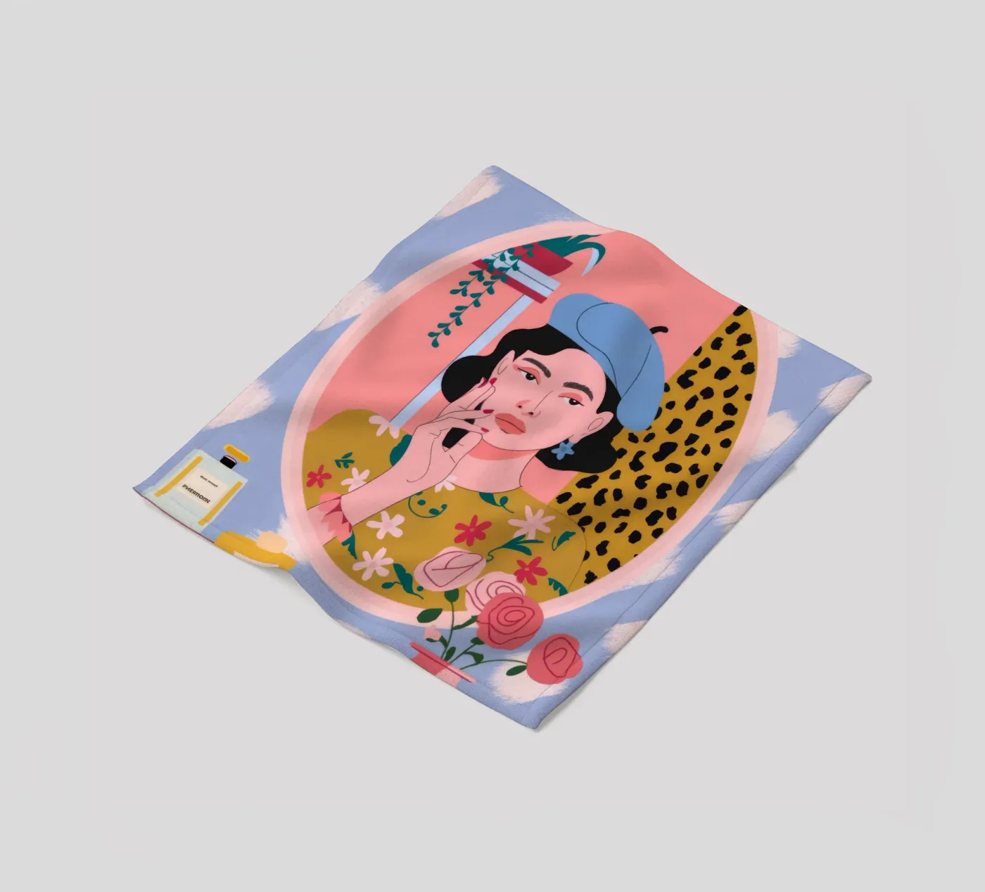 Gereflecteerde make-up eigenaardigheden fleecedeken van Prism Palette