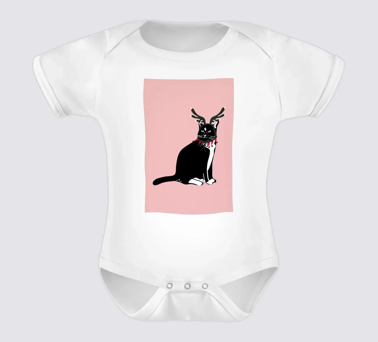Santas Little Helper body neonato maniche corte da Mariery Young