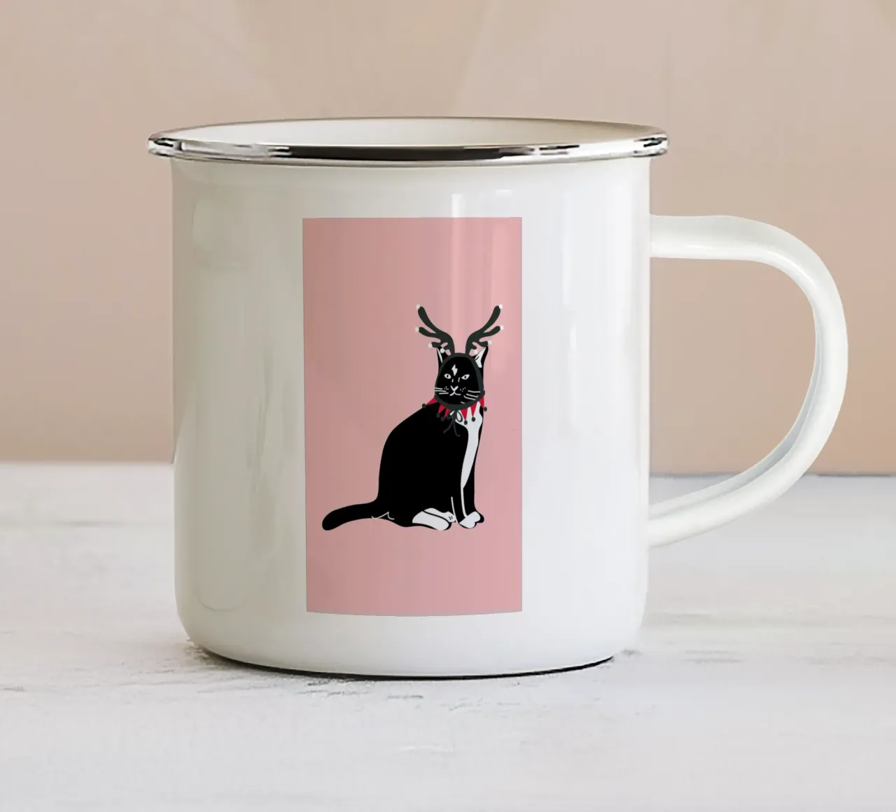 Santas Little Helper tazza in smalto da Mariery Young