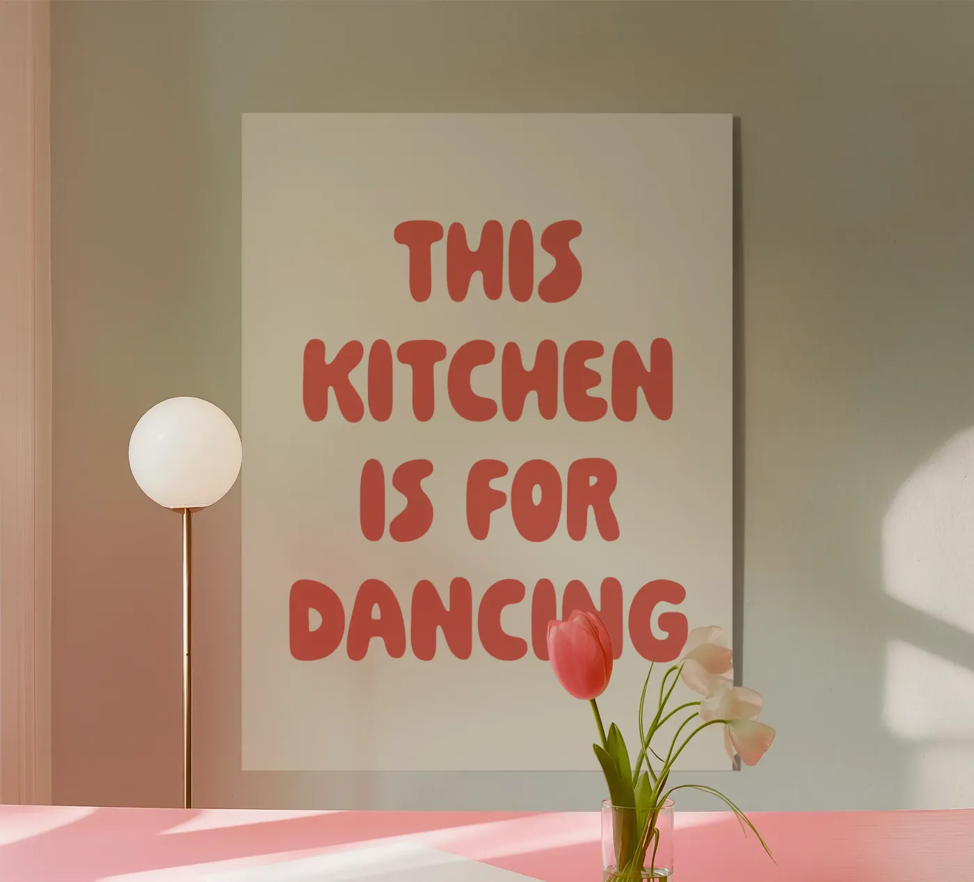 This kitchen is for dancing plexiglas de we line studio - art