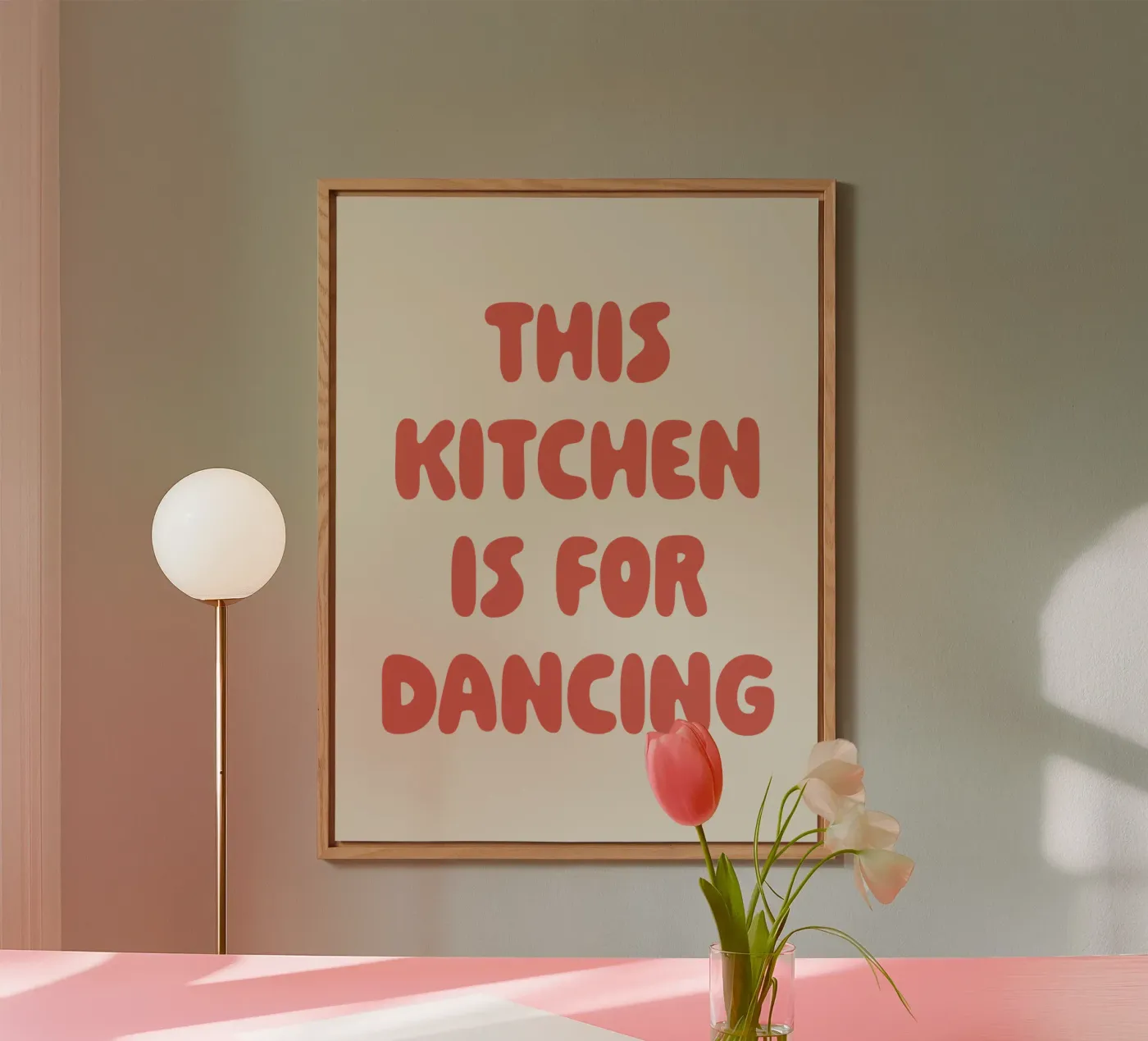 This kitchen is for dancing alluminio dibond da we line studio - art