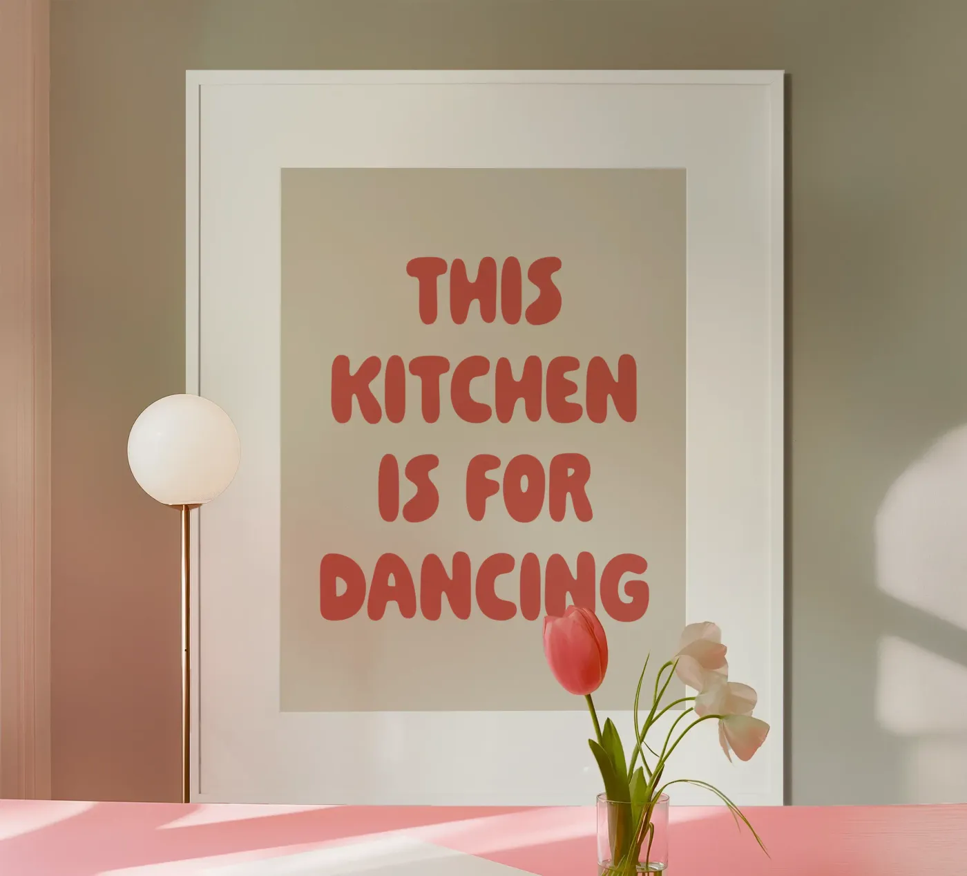 This kitchen is for dancing poster by we line studio - art
