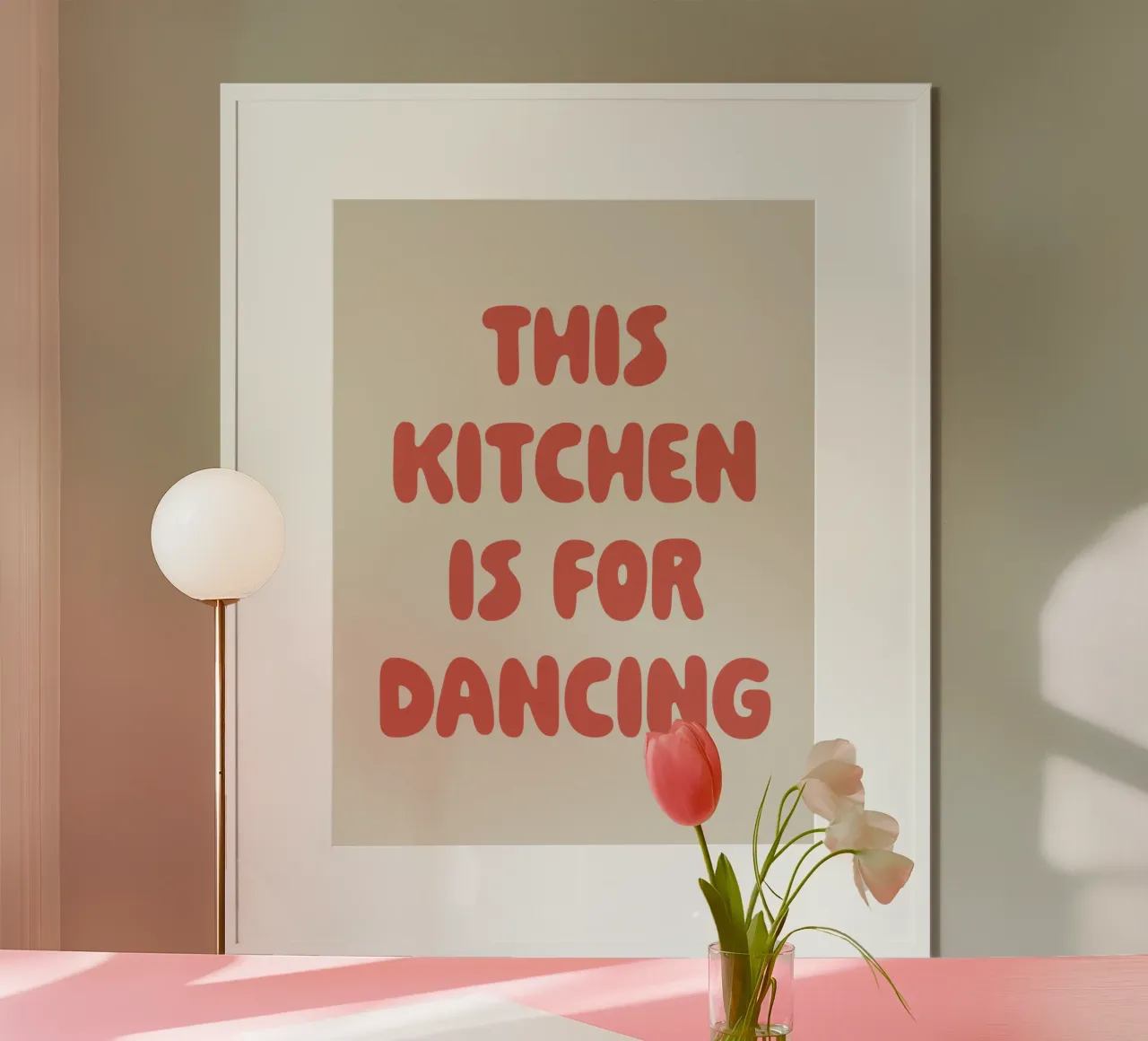 This kitchen is for dancing poster da we line studio - art
