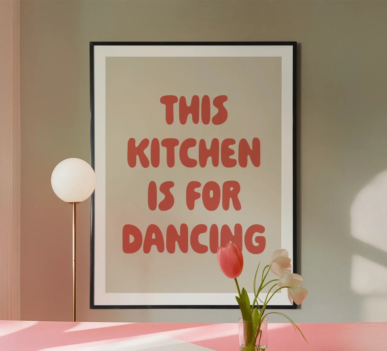 This kitchen is for dancing poster da we line studio - art