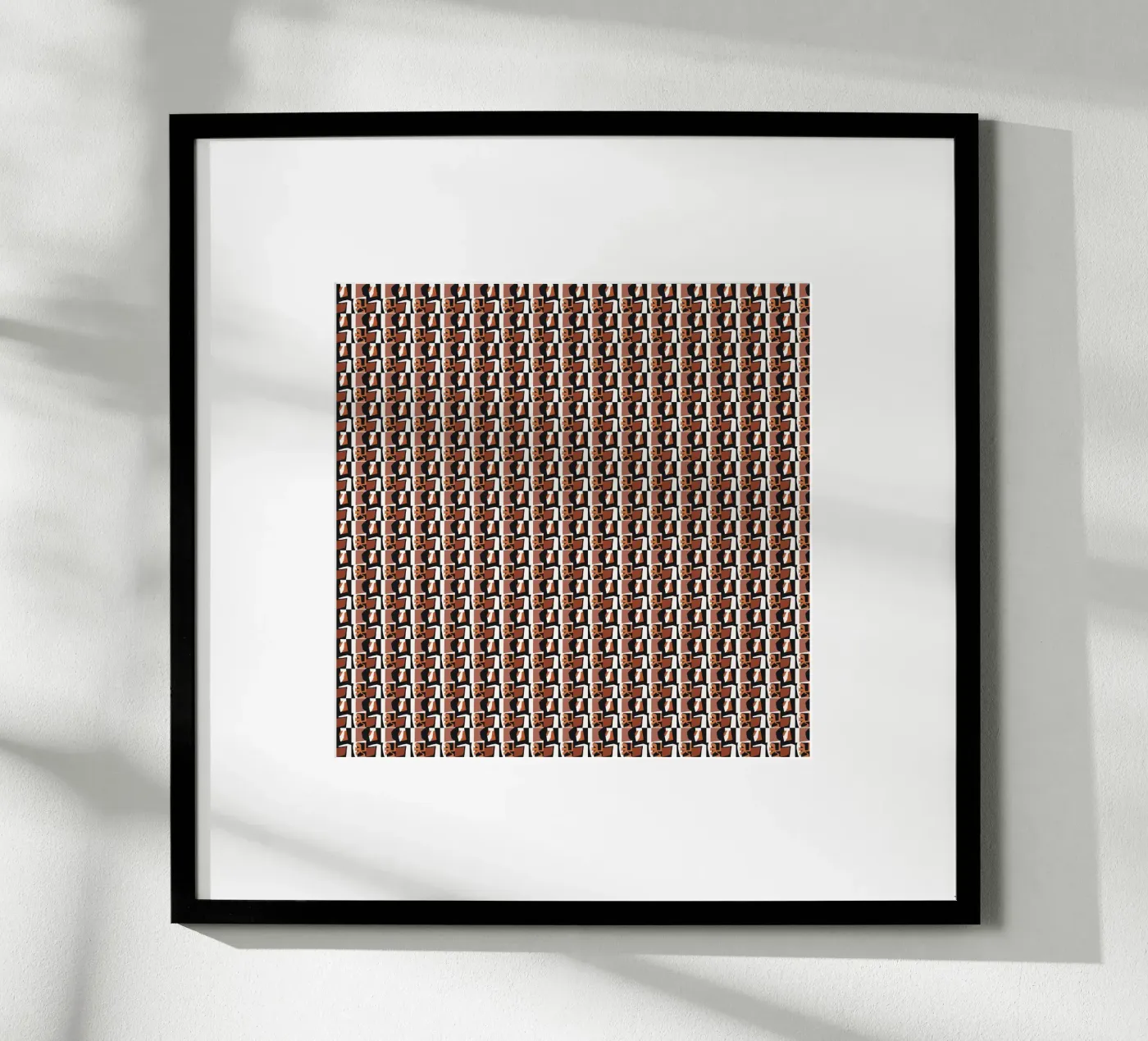 Tribal tile seamless pattern poster by Little Dean