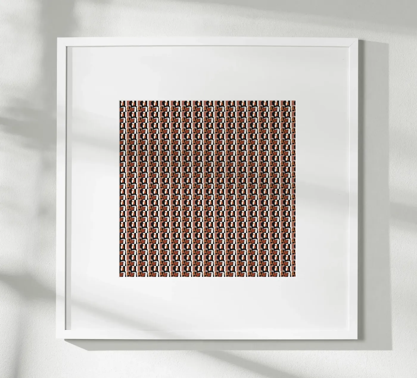 Tribal tile seamless pattern poster by Little Dean