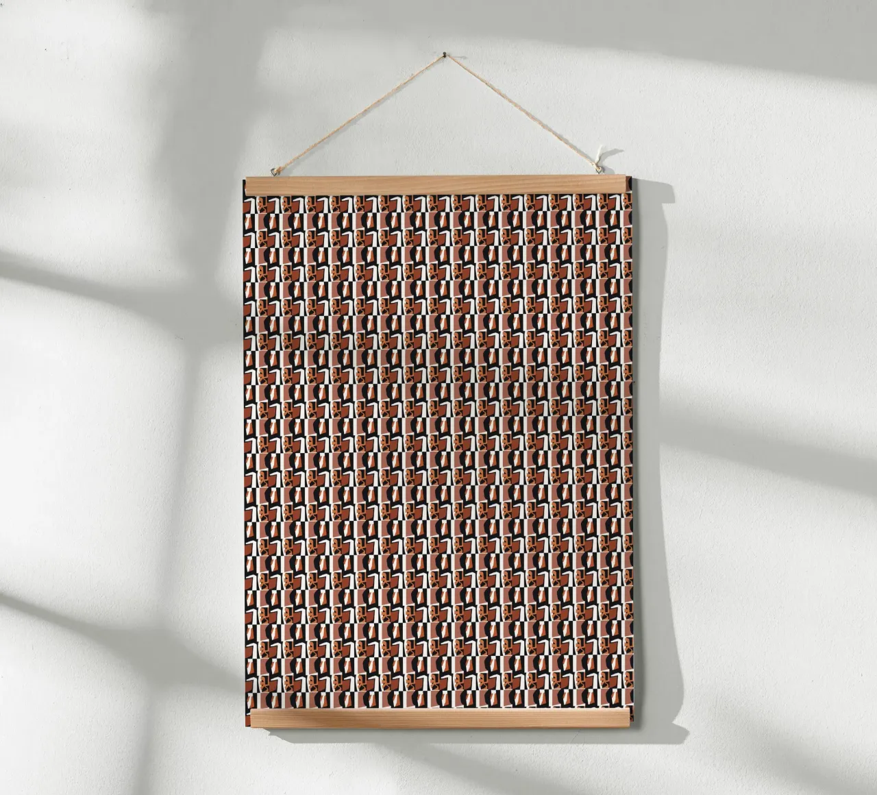 Motif de carreaux tribaux sans couture hahnemühle de Little Dean