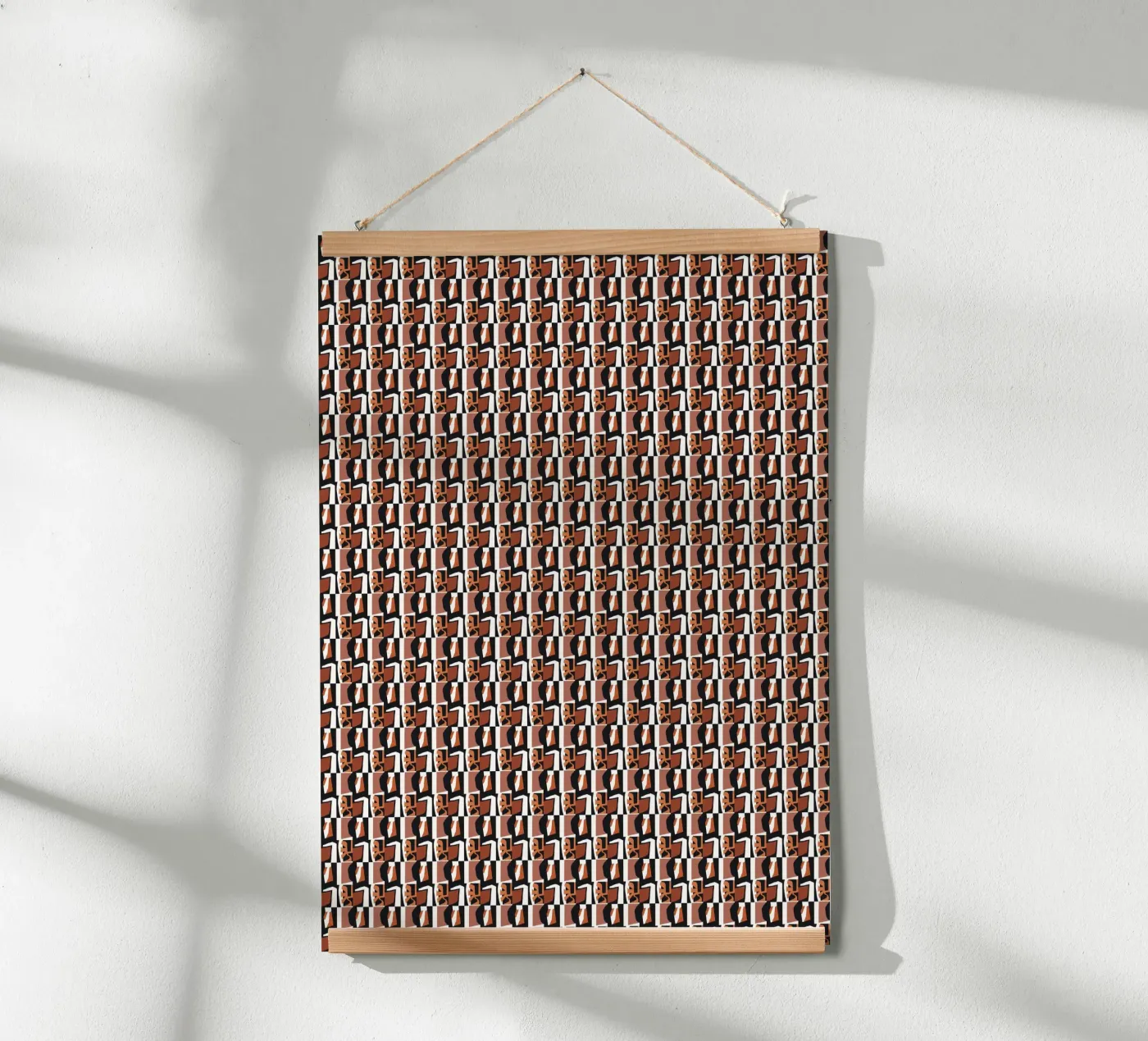 Tribal tile seamless pattern poster by Little Dean