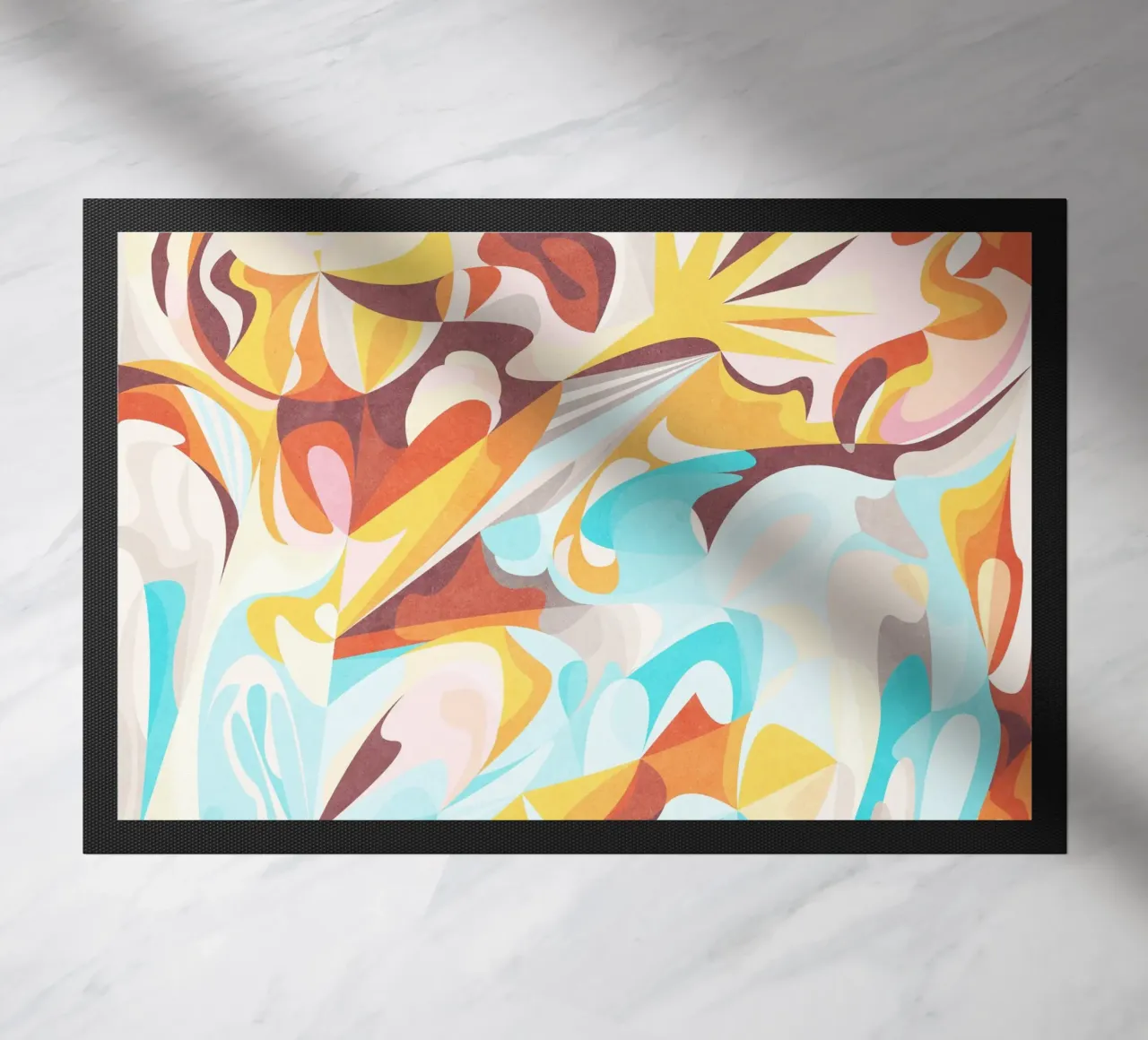 Blue Mountain deurmat van Abstract 888