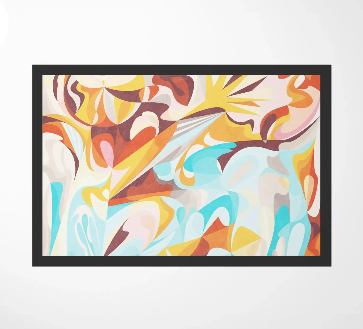 Blue Mountain doormat by Abstract Joy