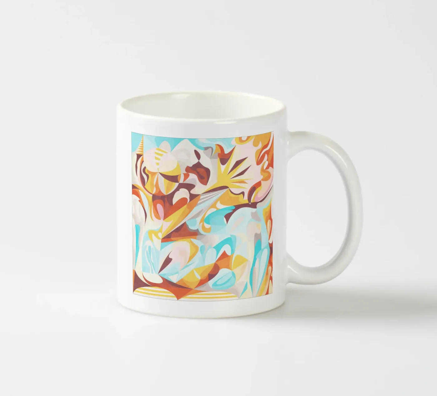 Blue Mountain ceramic mug by Abstract Joy