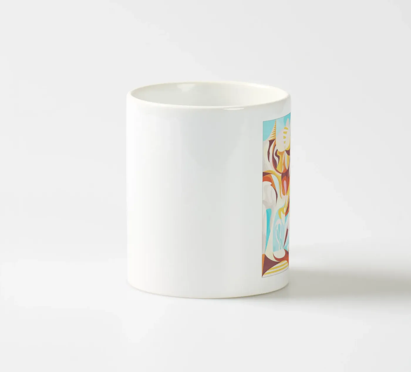 Blue Mountain ceramic mug by Abstract Joy