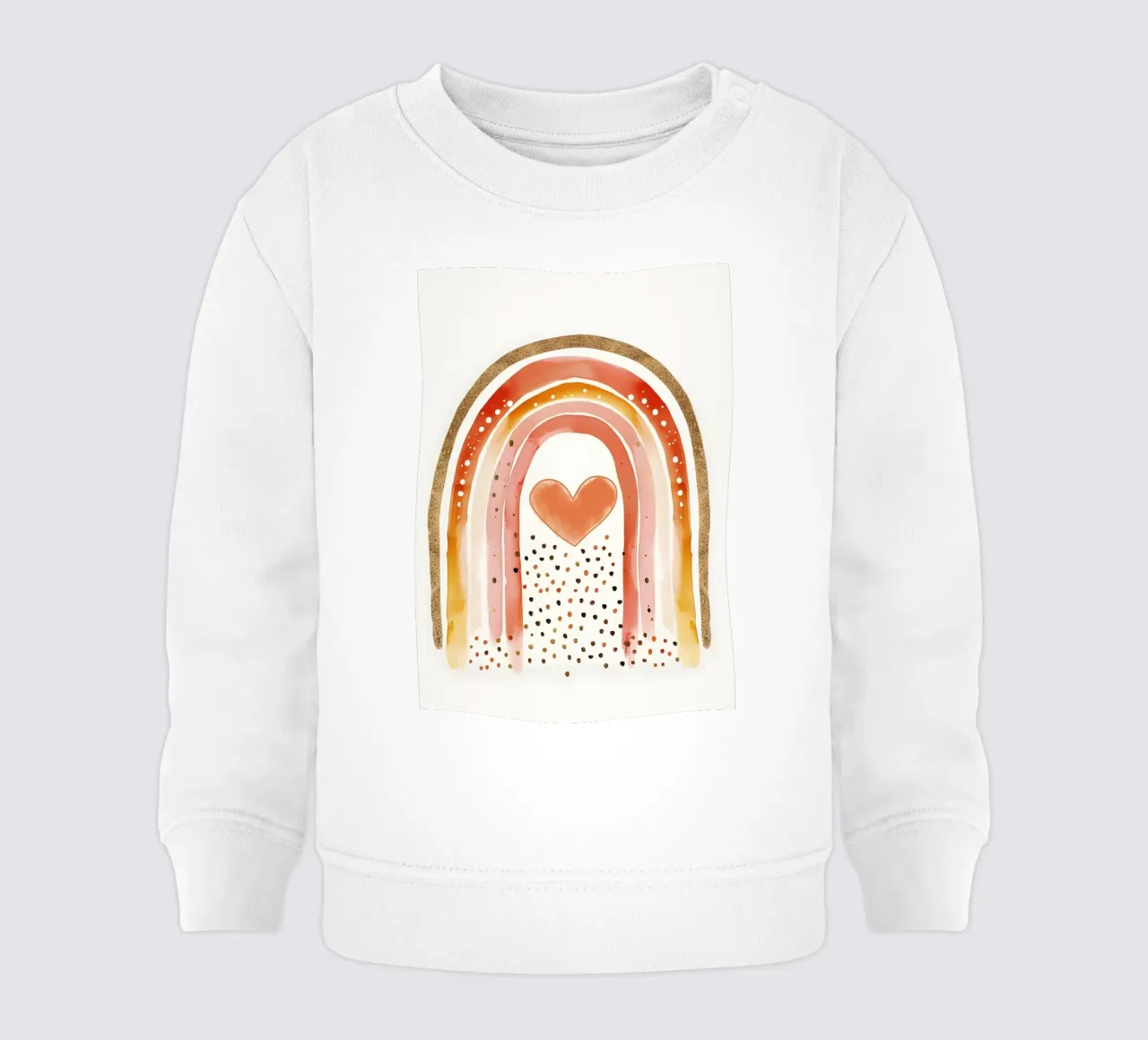 Cuore d'arcobaleno felpa neonato da KidzStudio