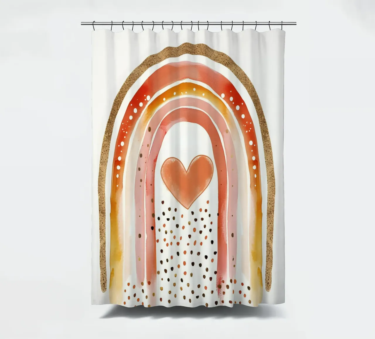 Cuore d'arcobaleno tenda da doccia da KidzStudio