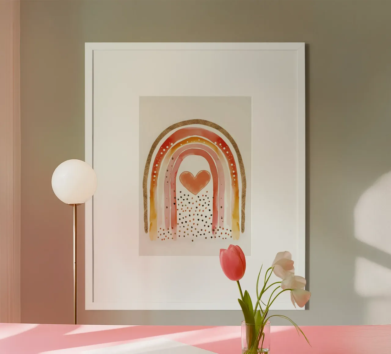 Cuore d'arcobaleno poster da KidzStudio