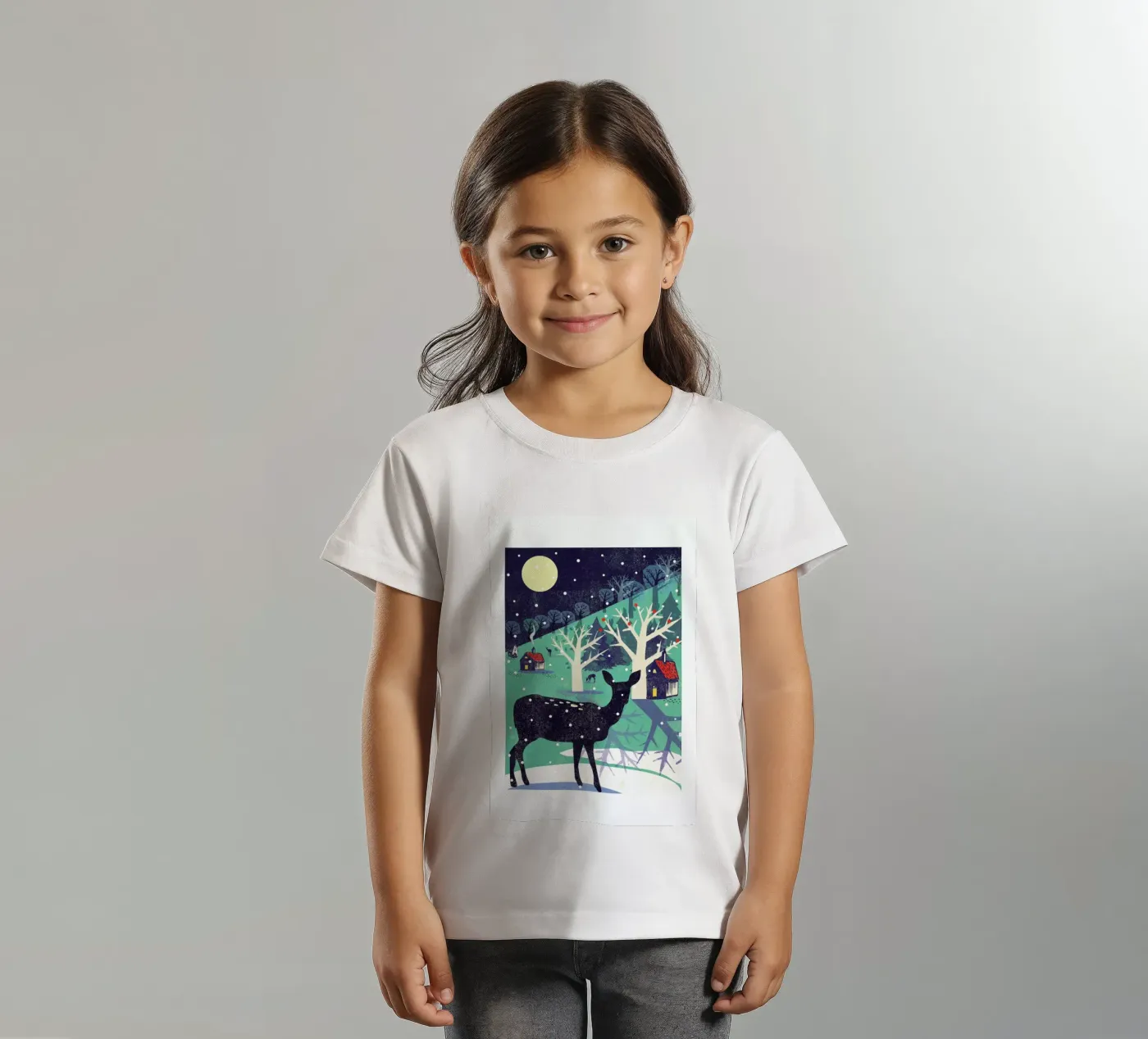 Deer t-shirt bambini da Rocket68