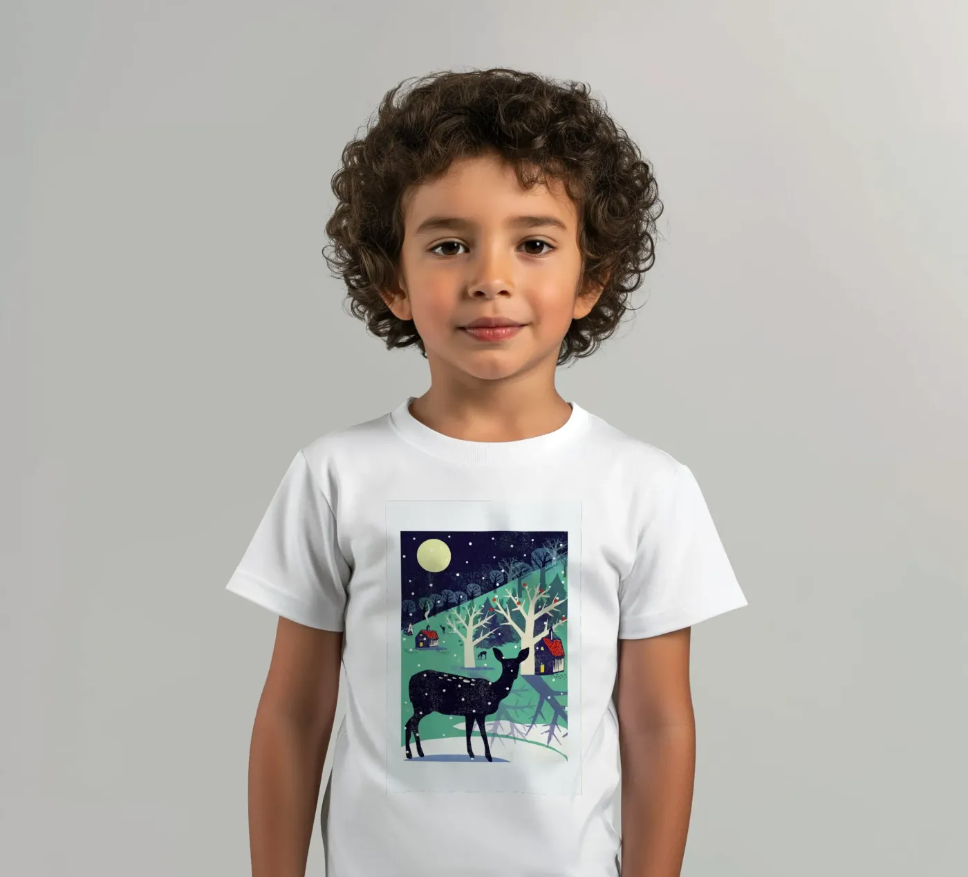 Deer t-shirt bambini da Rocket68