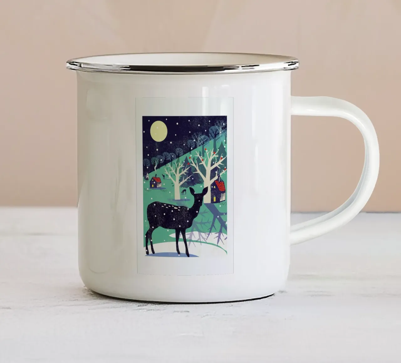Deer tazza in smalto da Rocket68